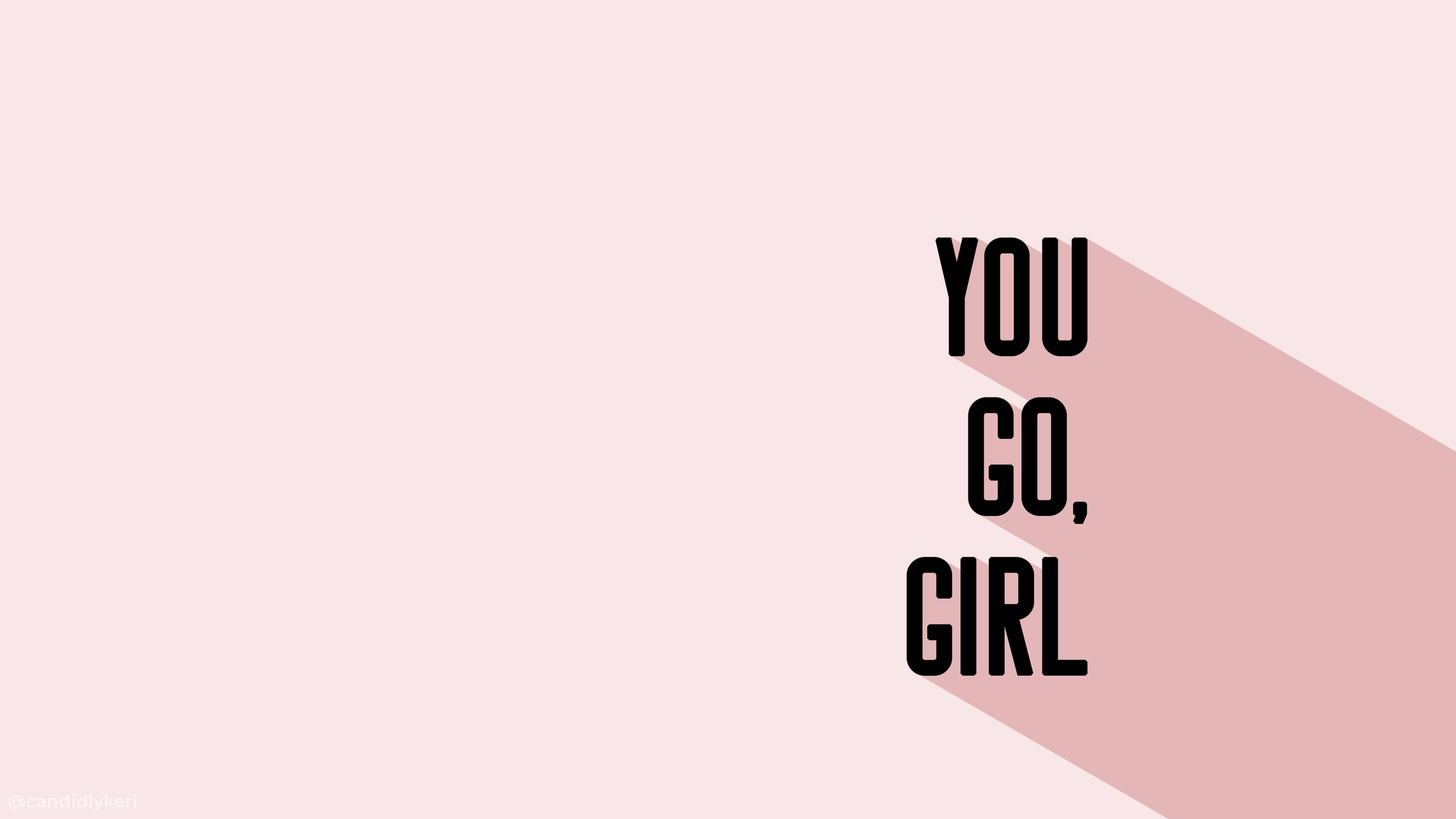 แล็ปท็อปสวย You Go Girl วอลเปเปอร์