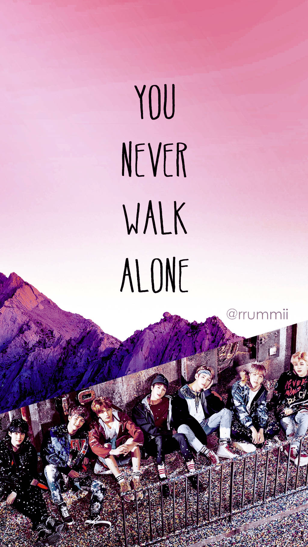 คำคม You Never Walk Alone BTS วอลเปเปอร์
