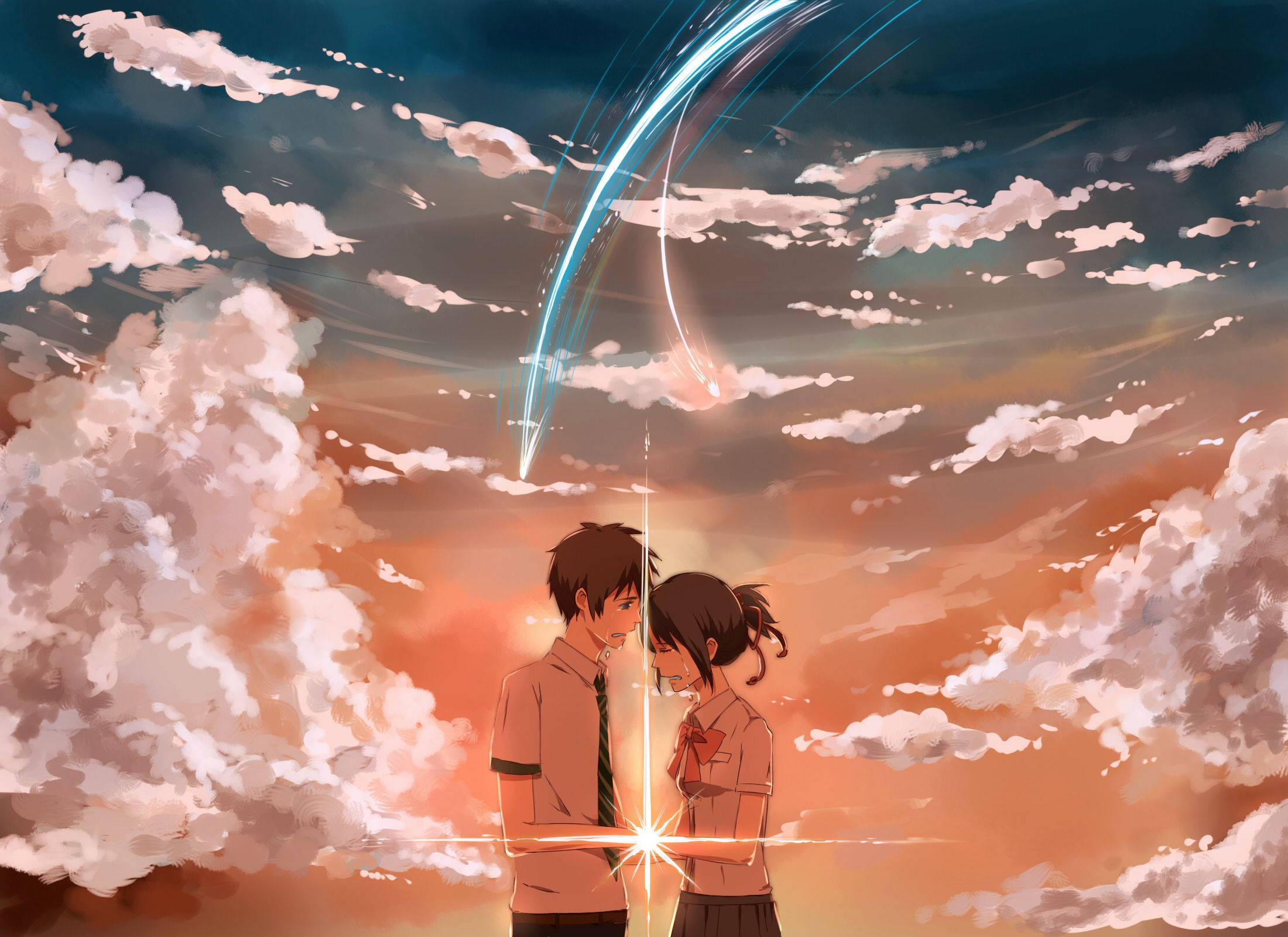 คู่รักอนิเมะ Your Name วอลเปเปอร์