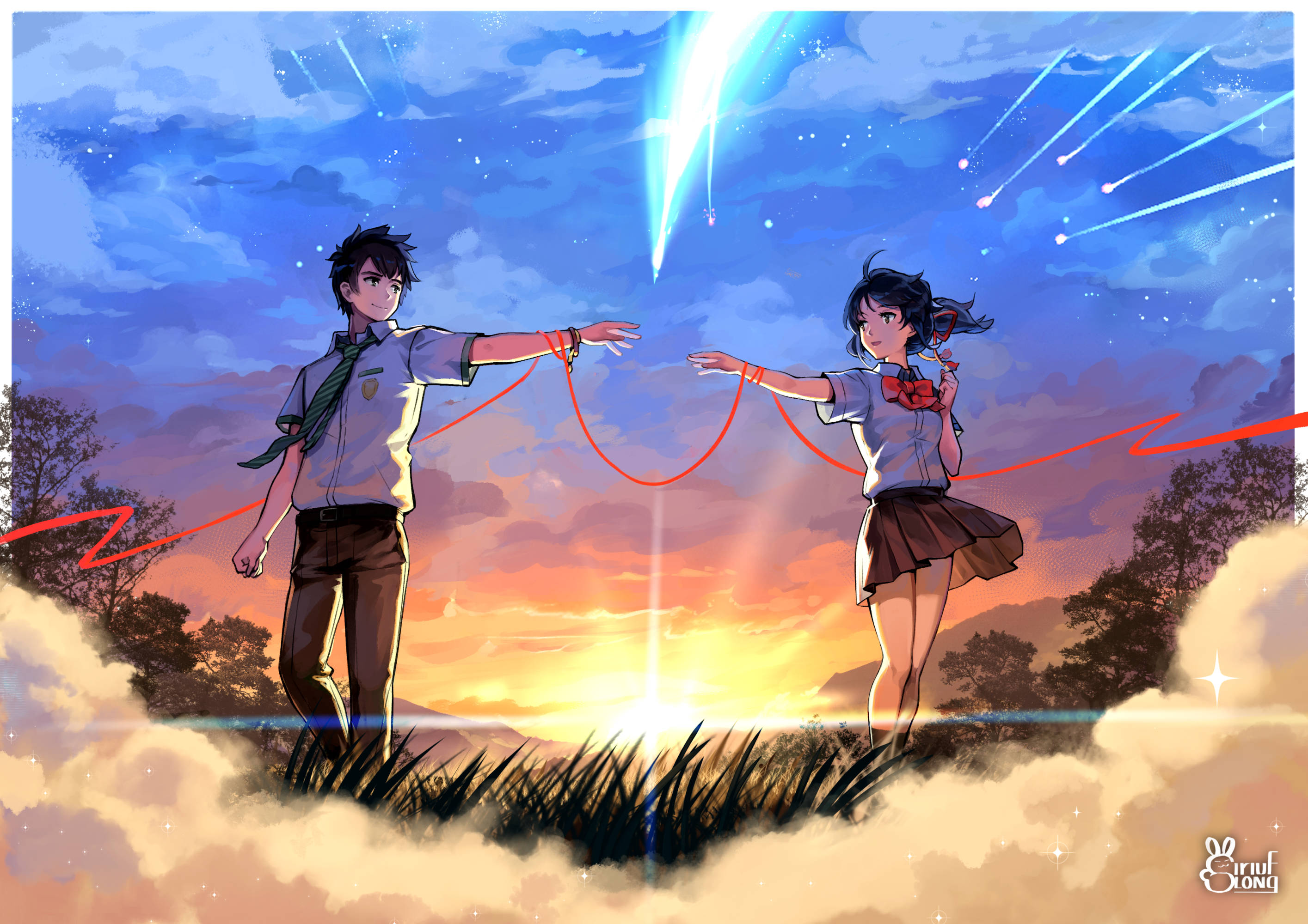 อนิเมะชื่อดัง Your Name วอลเปเปอร์