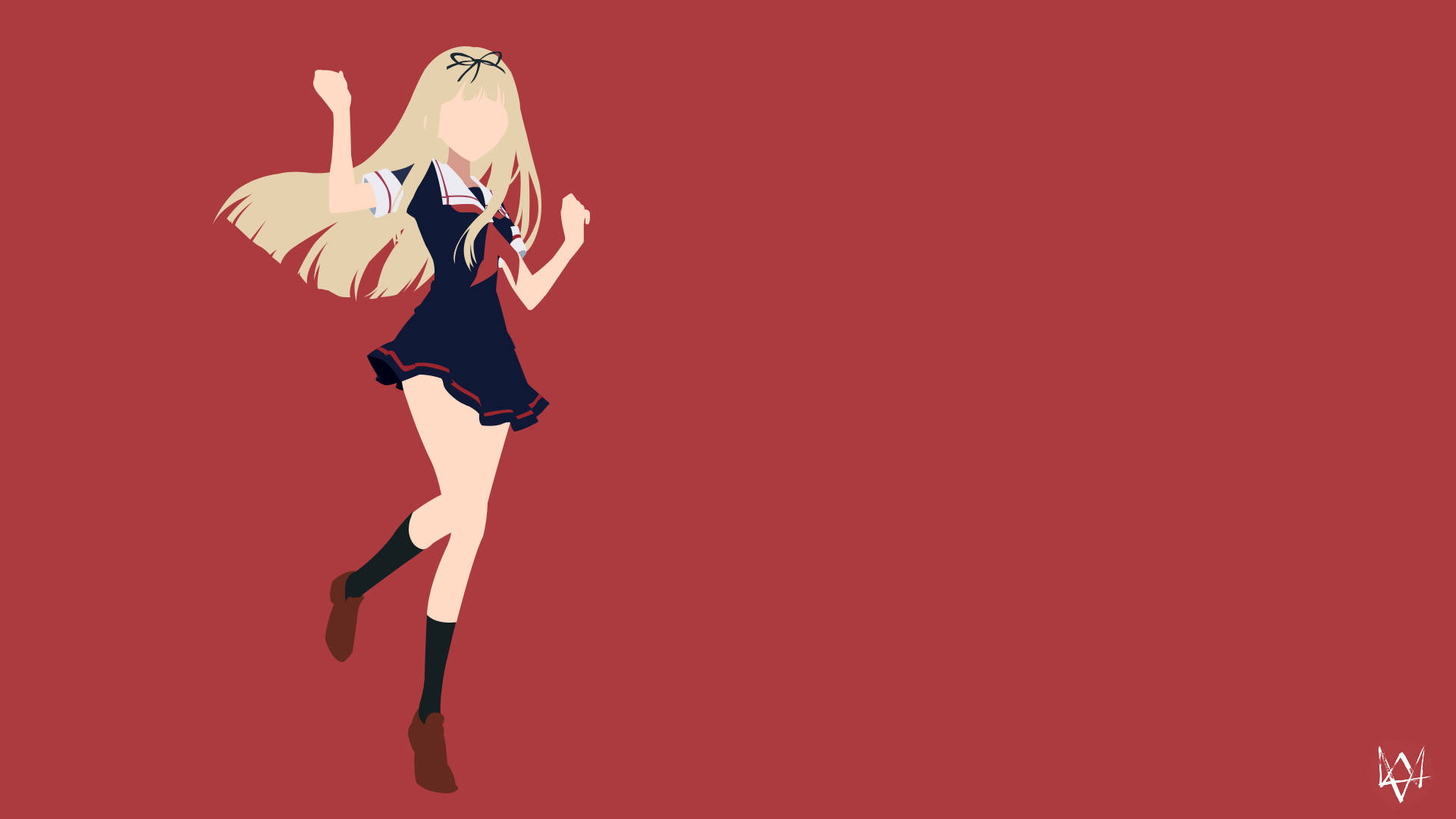 Yuudachi มินิมอลอนิเมะ วอลเปเปอร์