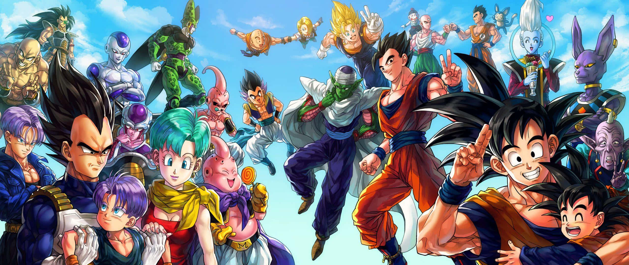 ร่วมพลังกับโกคูและเหล่านักสู้ Z ในการปกป้องจักรวาลใน Dragon Ball Super! วอลเปเปอร์