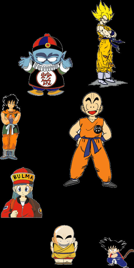 คอลลาจตัวละครดราก้อนบอล Z วอลเปเปอร์