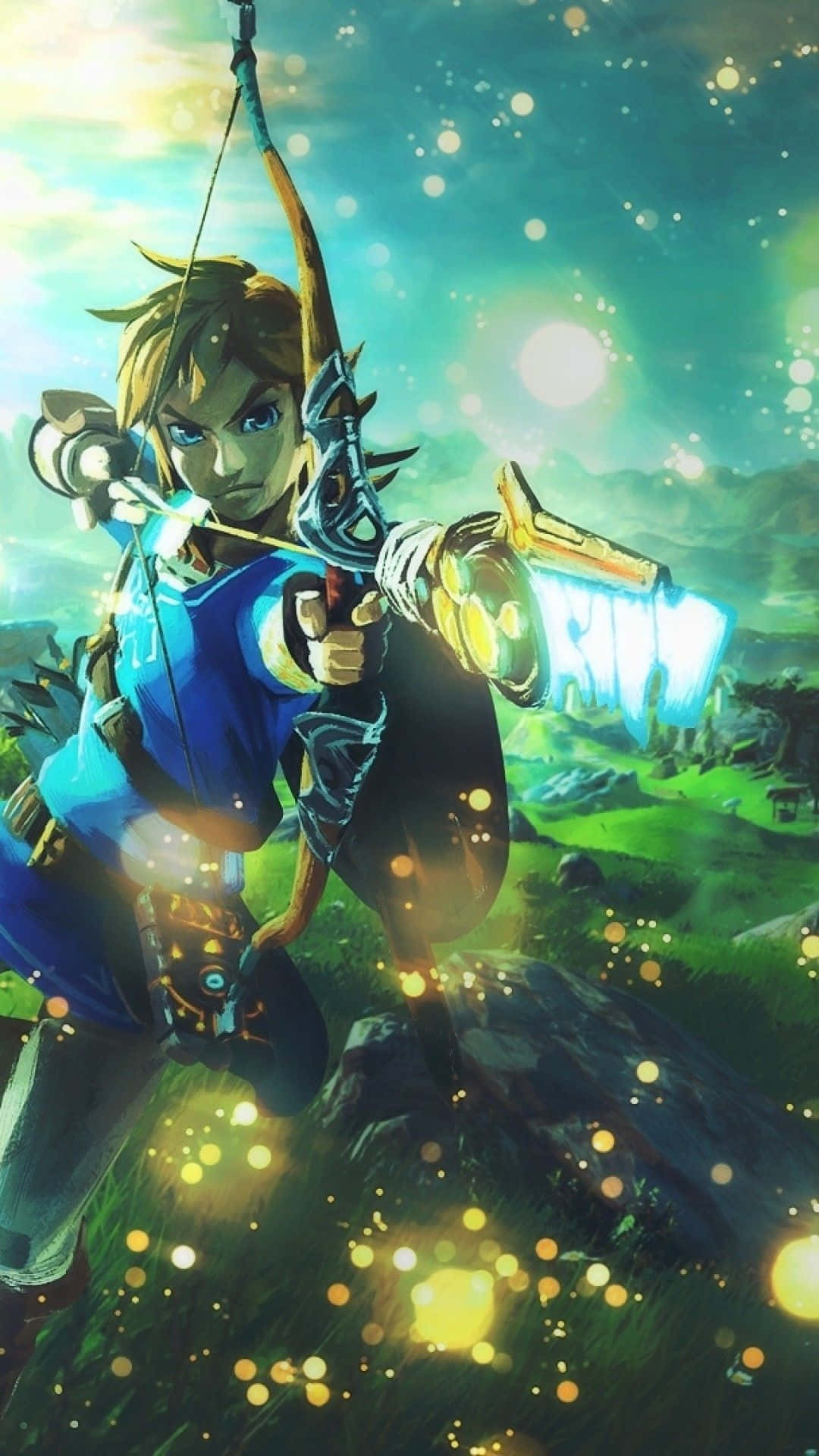 Zelda Botw ลิงค์ธนูและลูกศร วอลเปเปอร์