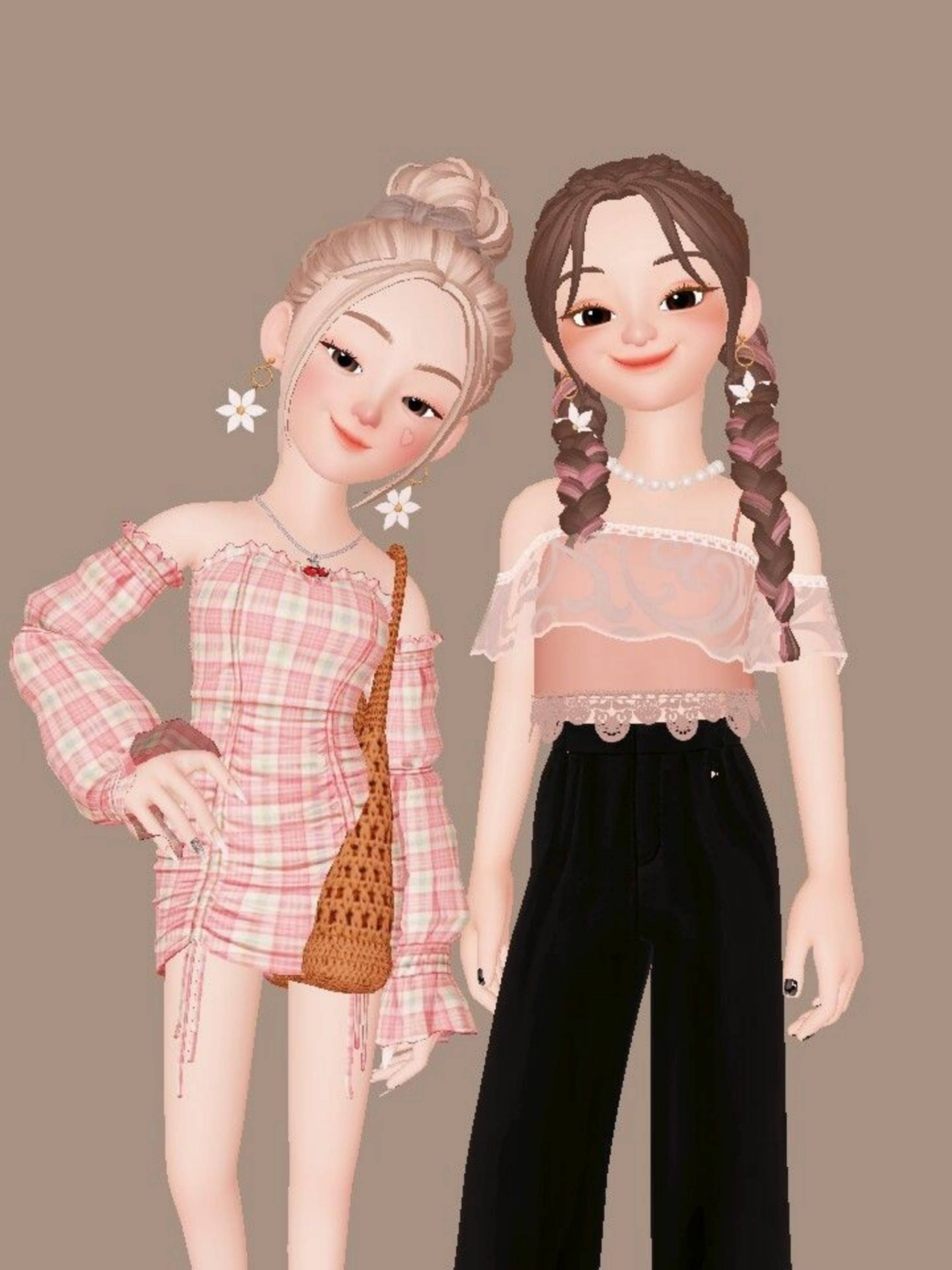 สาวการ์ตูนแฟชั่น Zepeto วอลเปเปอร์