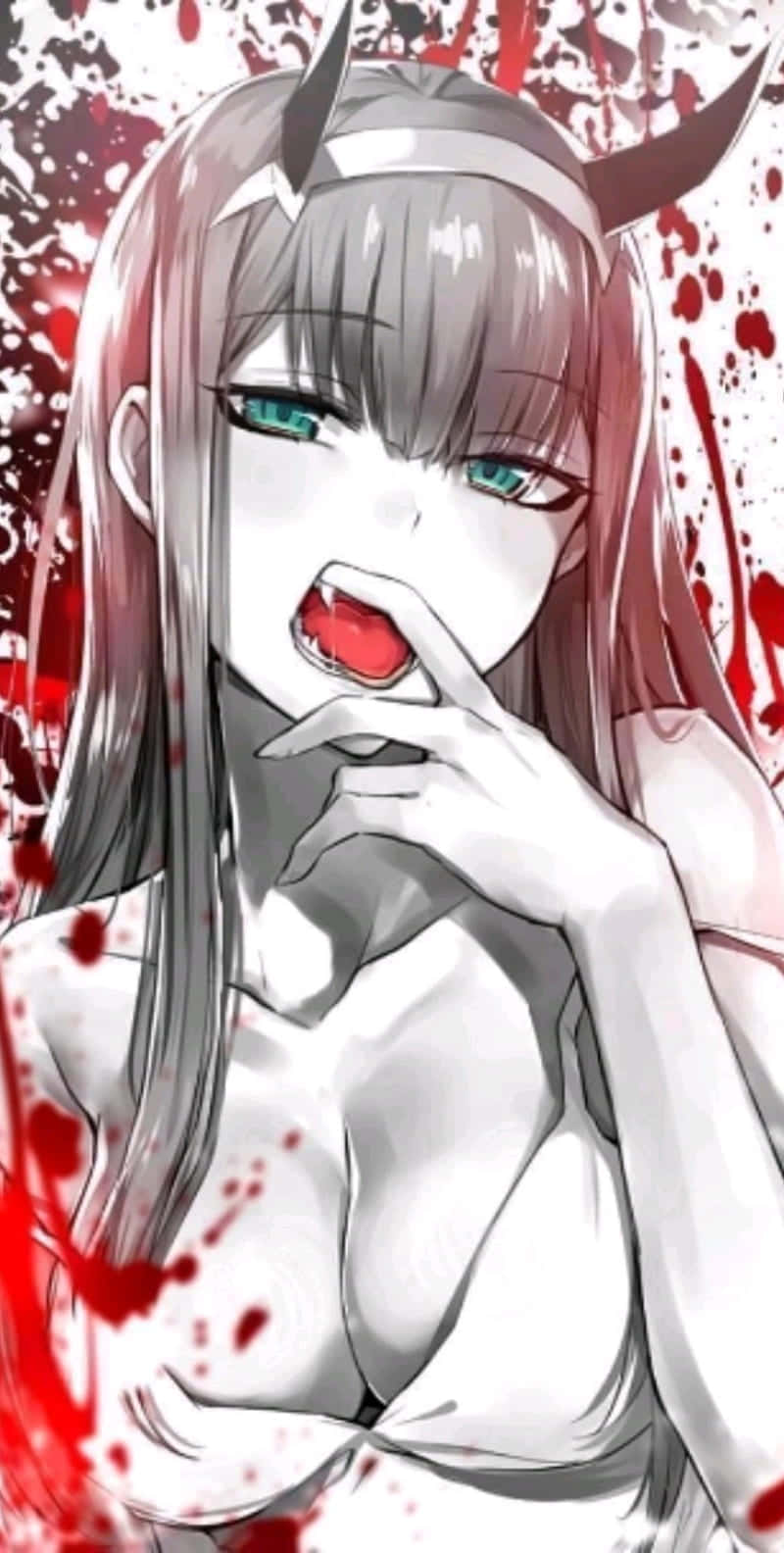 อนิเมะสาวสวย Zero Two Darling Franxx วอลเปเปอร์