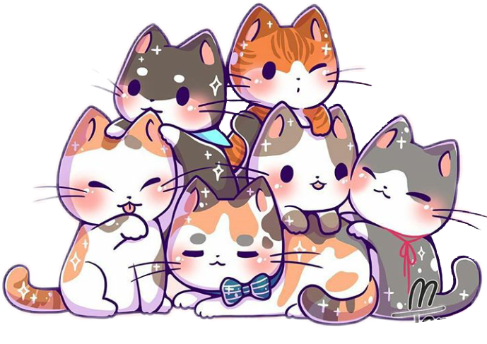 กองแมวการ์ตูนน่ารัก วอลเปเปอร์