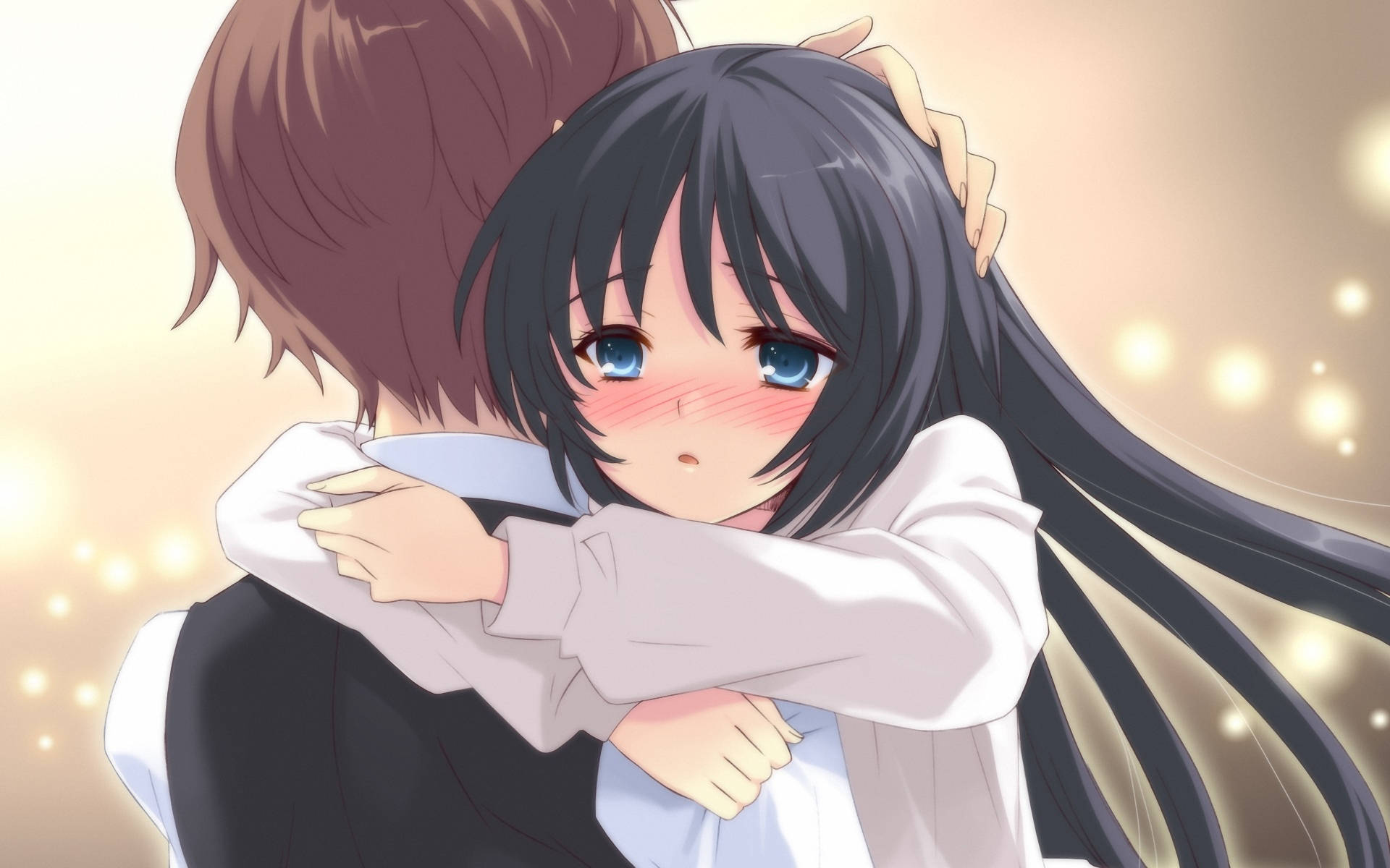 กอดคู่การ์ตูน วอลเปเปอร์
