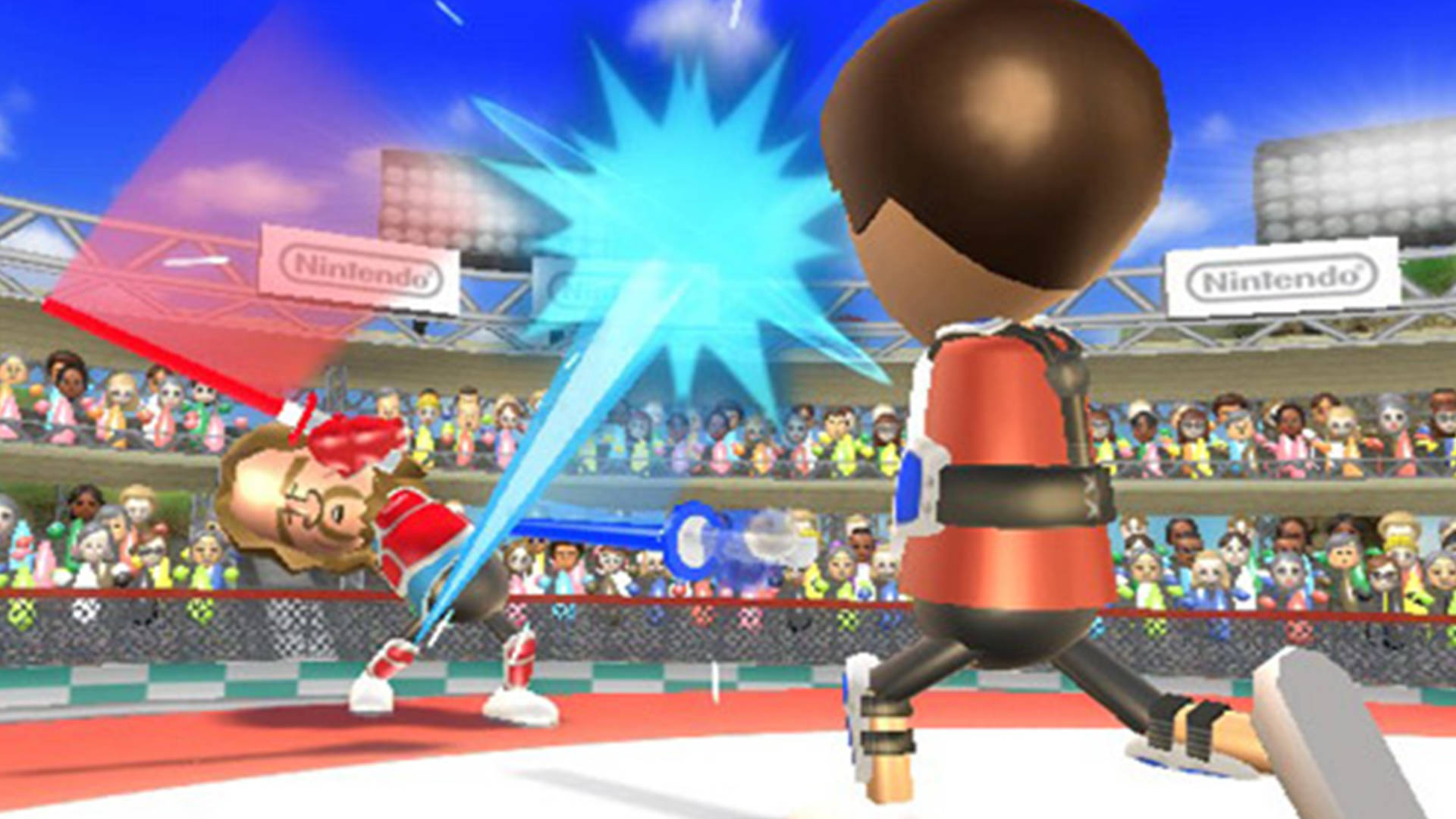 การดวลดาบสุดเข้มข้นใน Wii Sports Resort วอลเปเปอร์