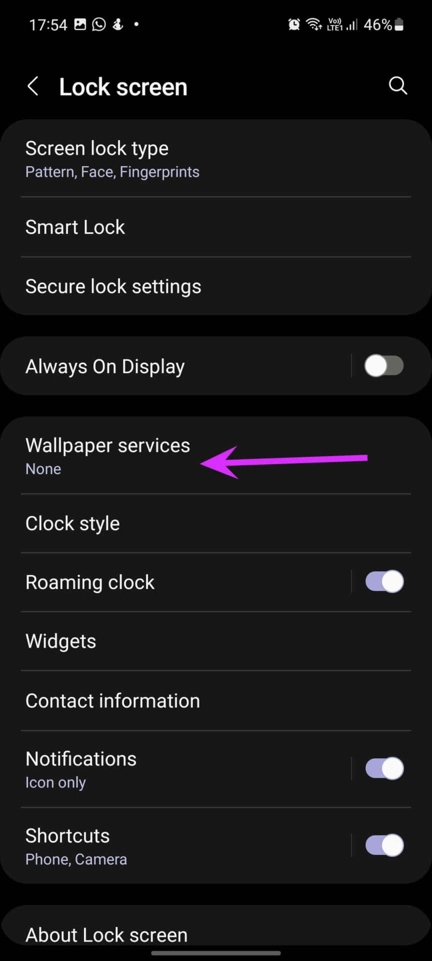 การตั้งค่าหน้าจอล็อคบน samsung galaxy s10e วอลเปเปอร์