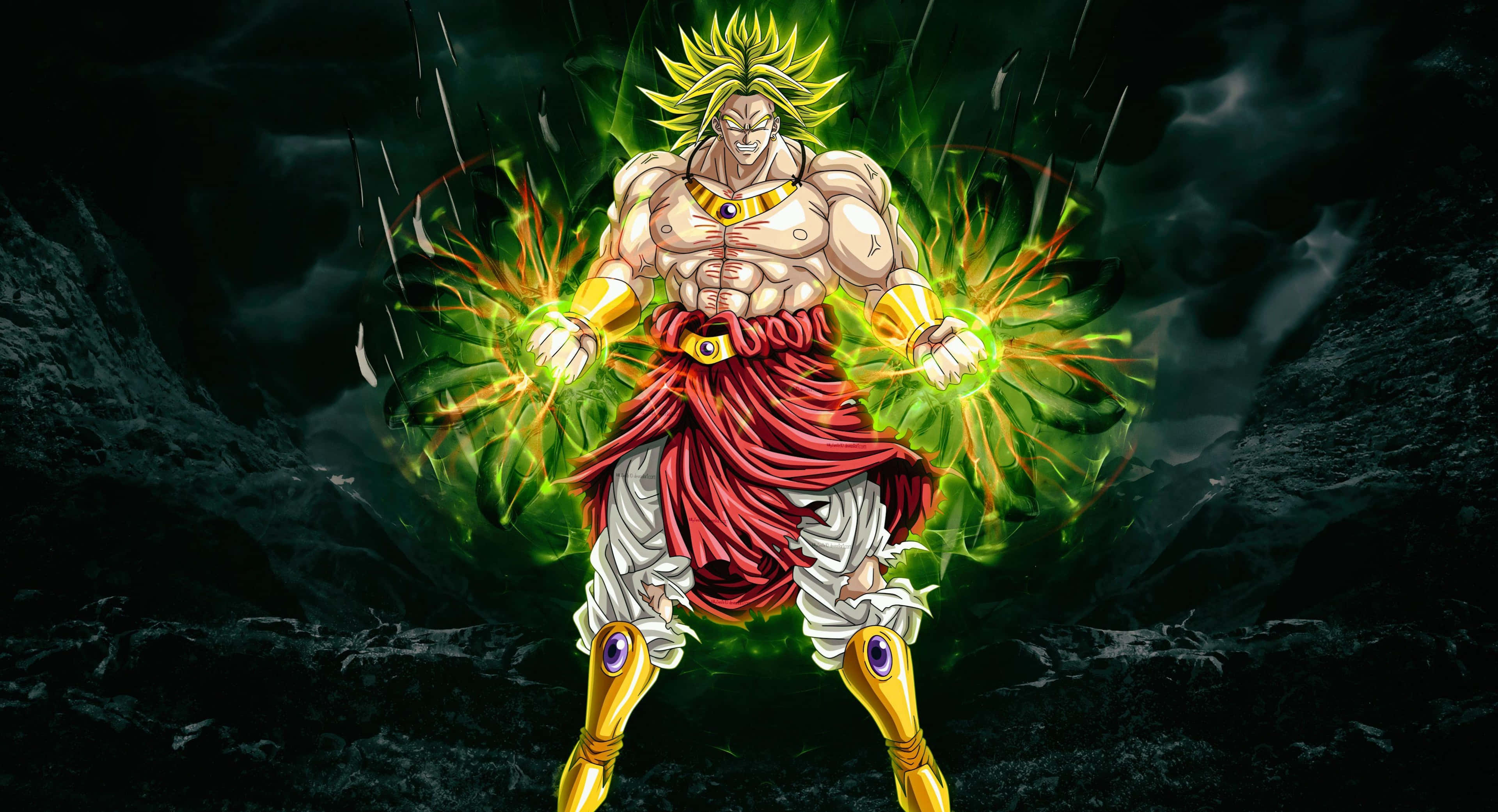การต่อสู้ของโกคูและเบจิต้าในภาพยนตร์ภาคมหากาพย์ Dragon Ball Super: Broly วอลเปเปอร์