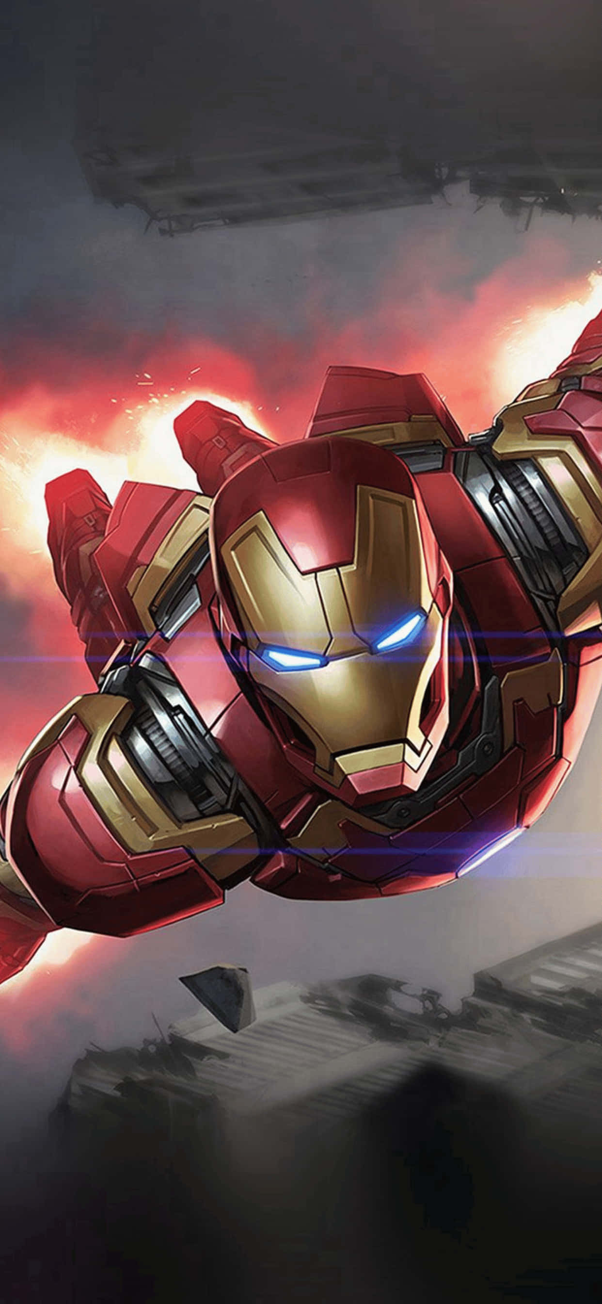 การจัดแสดงฮีโร่ Marvel อย่างยิ่งใหญ่บนหน้าจอ iPhone XS Max วอลเปเปอร์