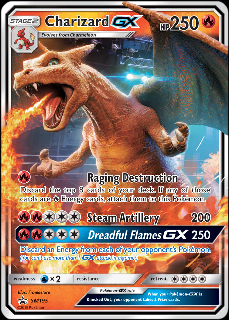 การ์ดโปเกมอน Charizard G X วอลเปเปอร์