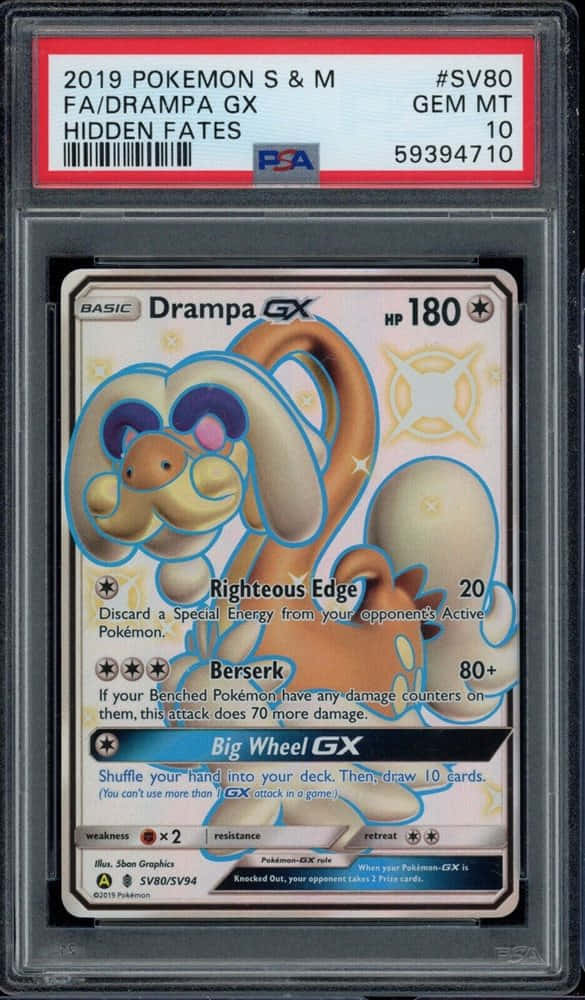 การ์ดโปเกมอน Drampa ในกรอบ วอลเปเปอร์
