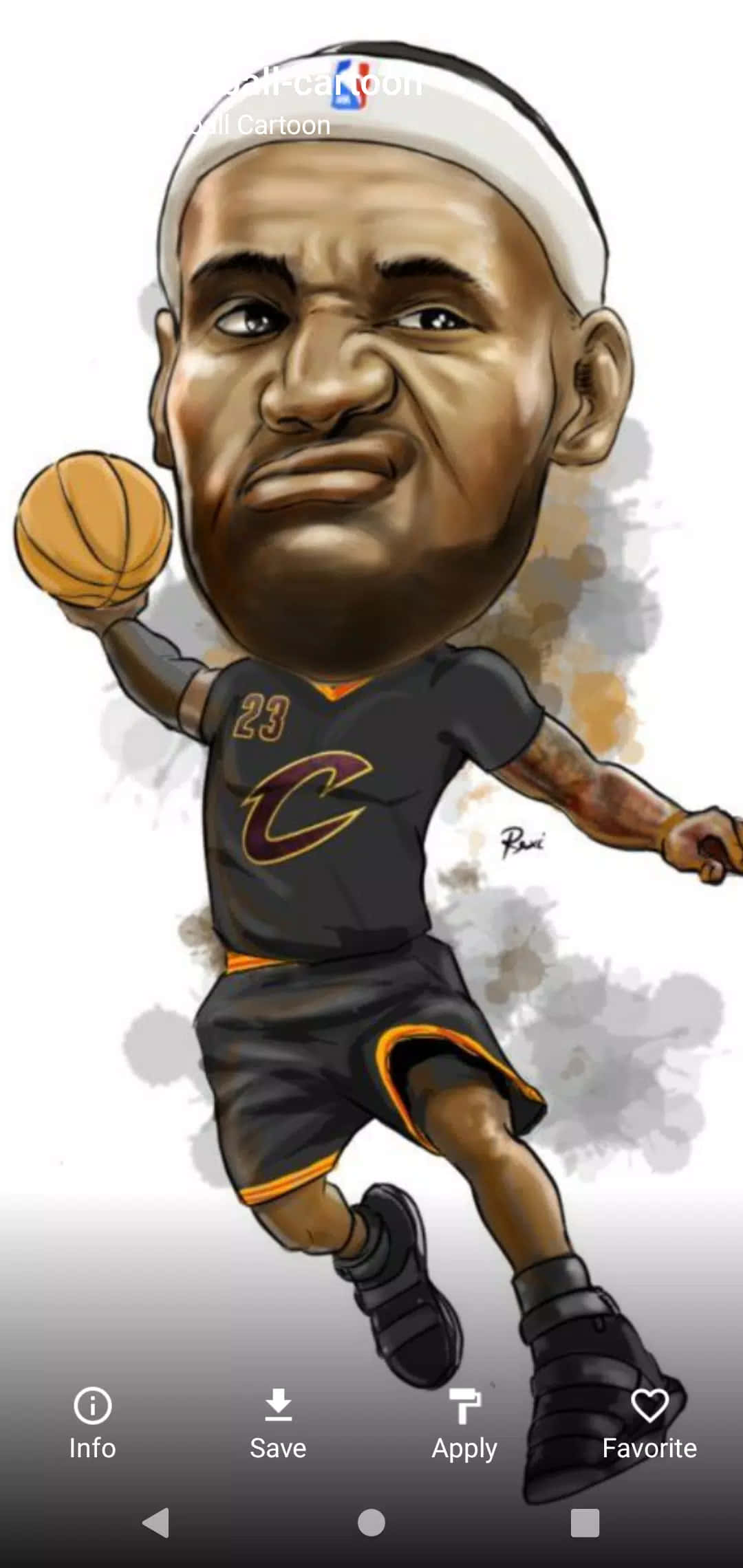 "การ์ตูน NBA" วอลเปเปอร์
