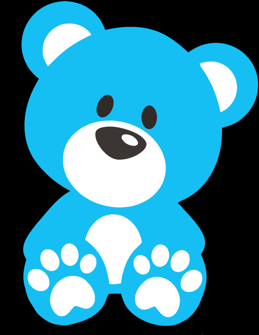 การ์ตูนตุ๊กตาหมีสีน้ำเงิน วอลเปเปอร์