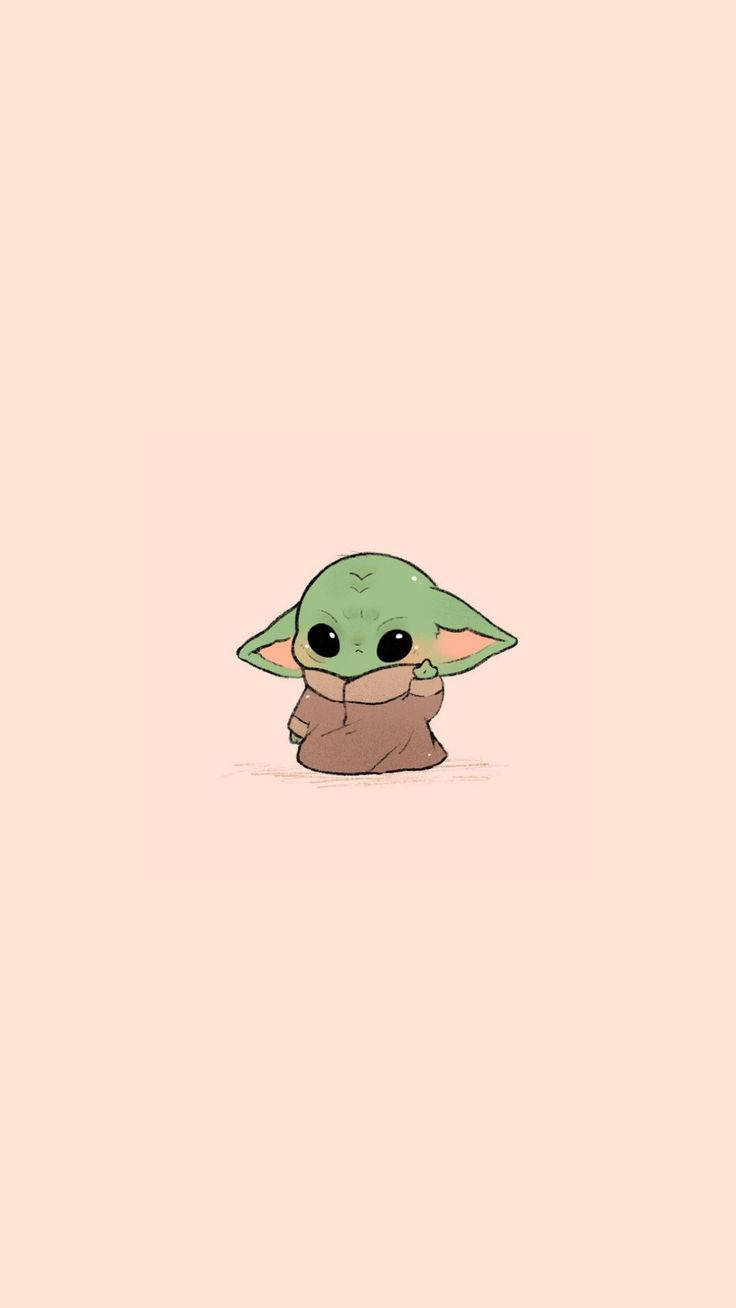 การ์ตูนน่ารักสไตล์เก๋ โกรกู เดอะแมนดาลอเรียน — สตาร์วอร์ส วอลเปเปอร์