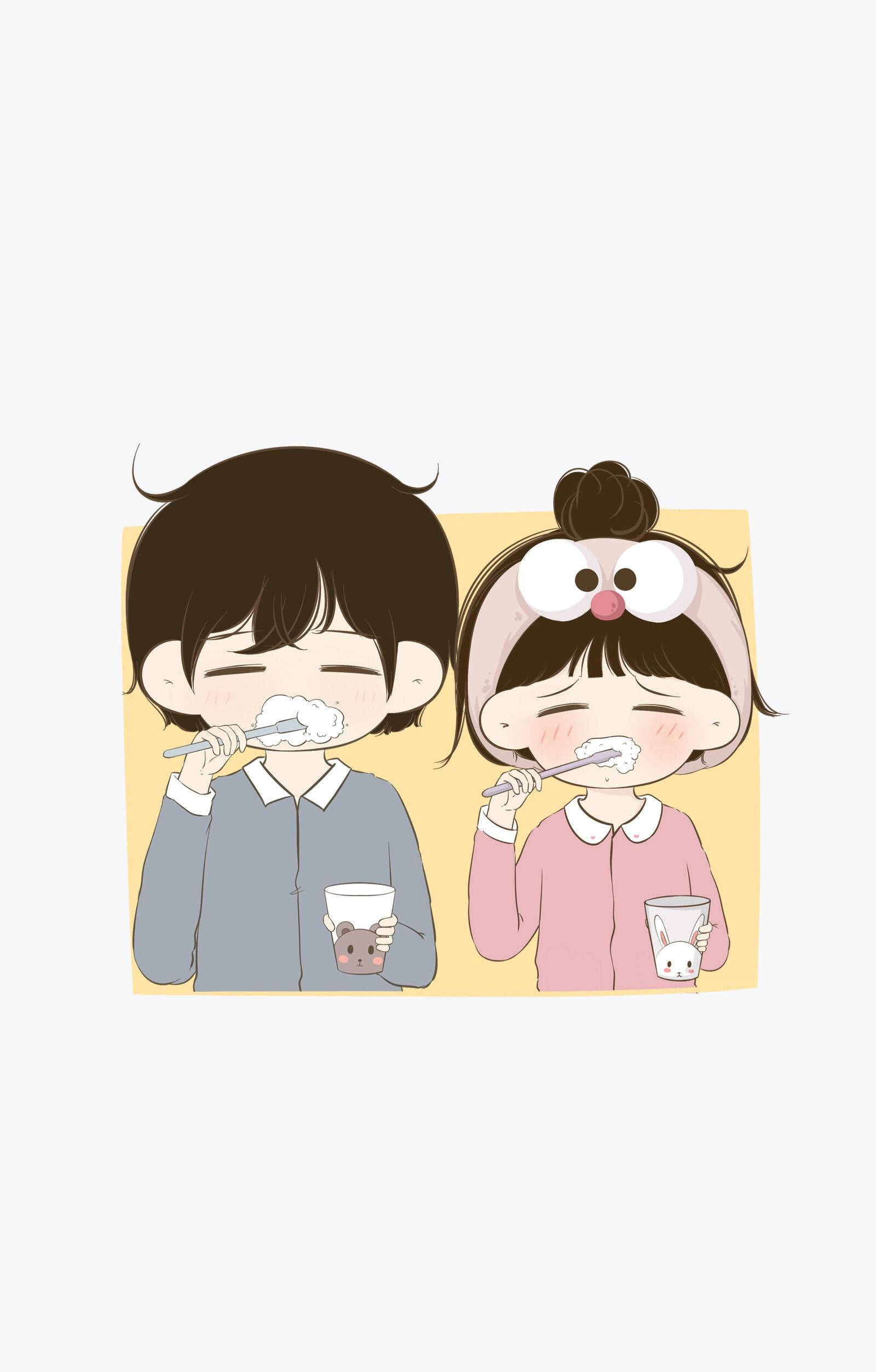 การ์ตูนรักแปรงฟัน วอลเปเปอร์