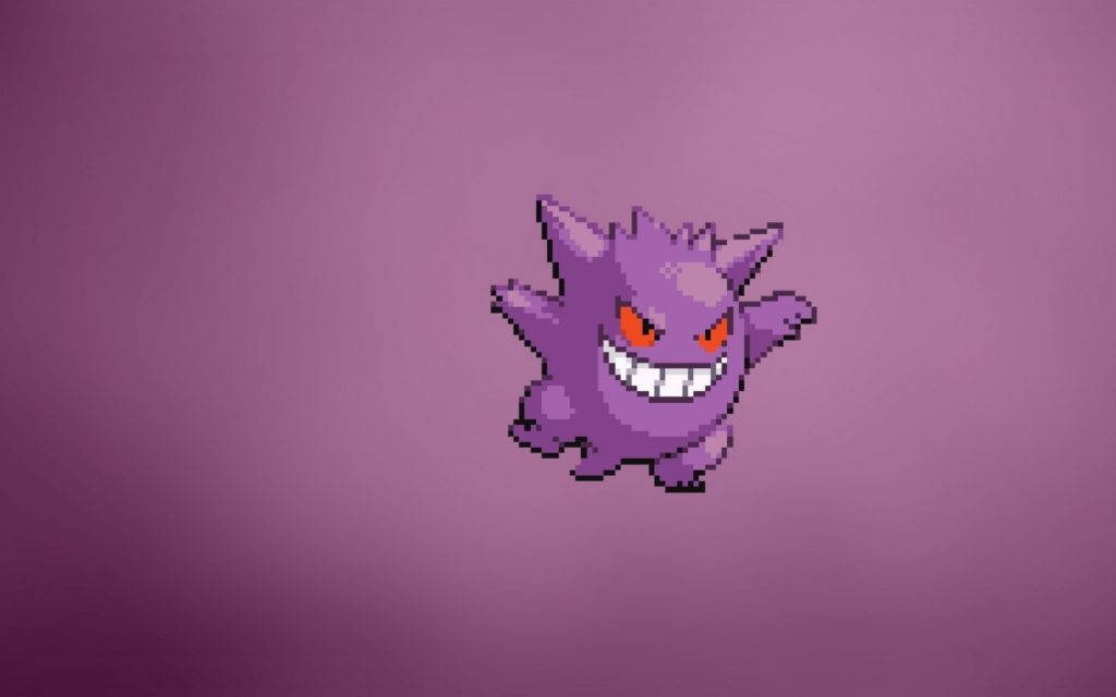 การ์ตูนอนิเมะมินิมอล Gengar โปเกมอน วอลเปเปอร์