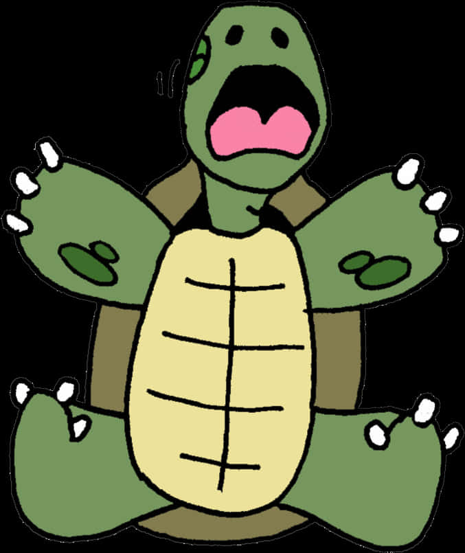 การ์ตูนเต่าทะเลหน้าตกใจ วอลเปเปอร์