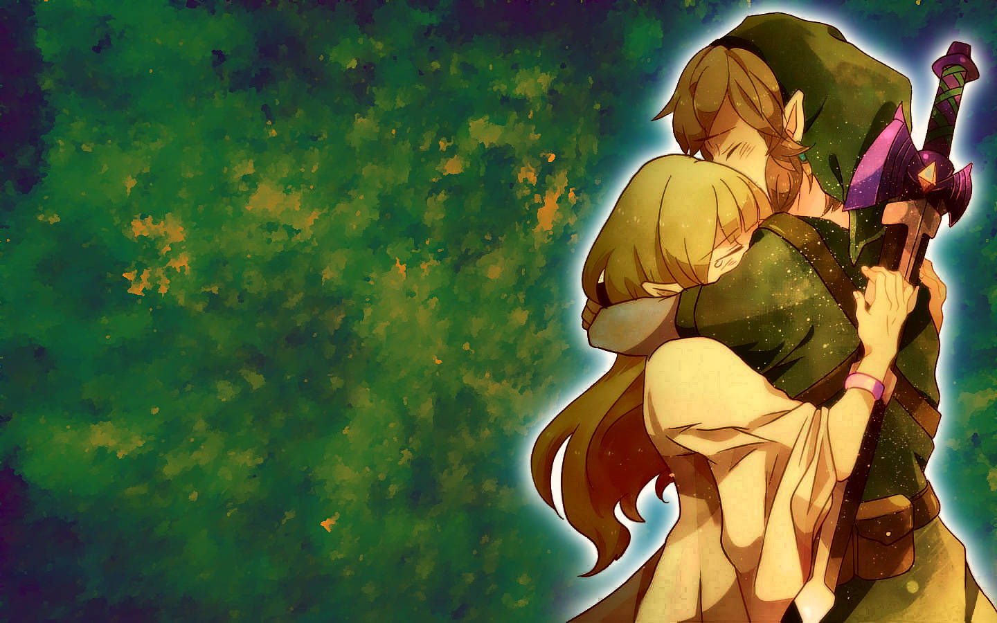 การ์ตูนแอนิเมะชายคนแคระและสาวกอดกัน วอลเปเปอร์