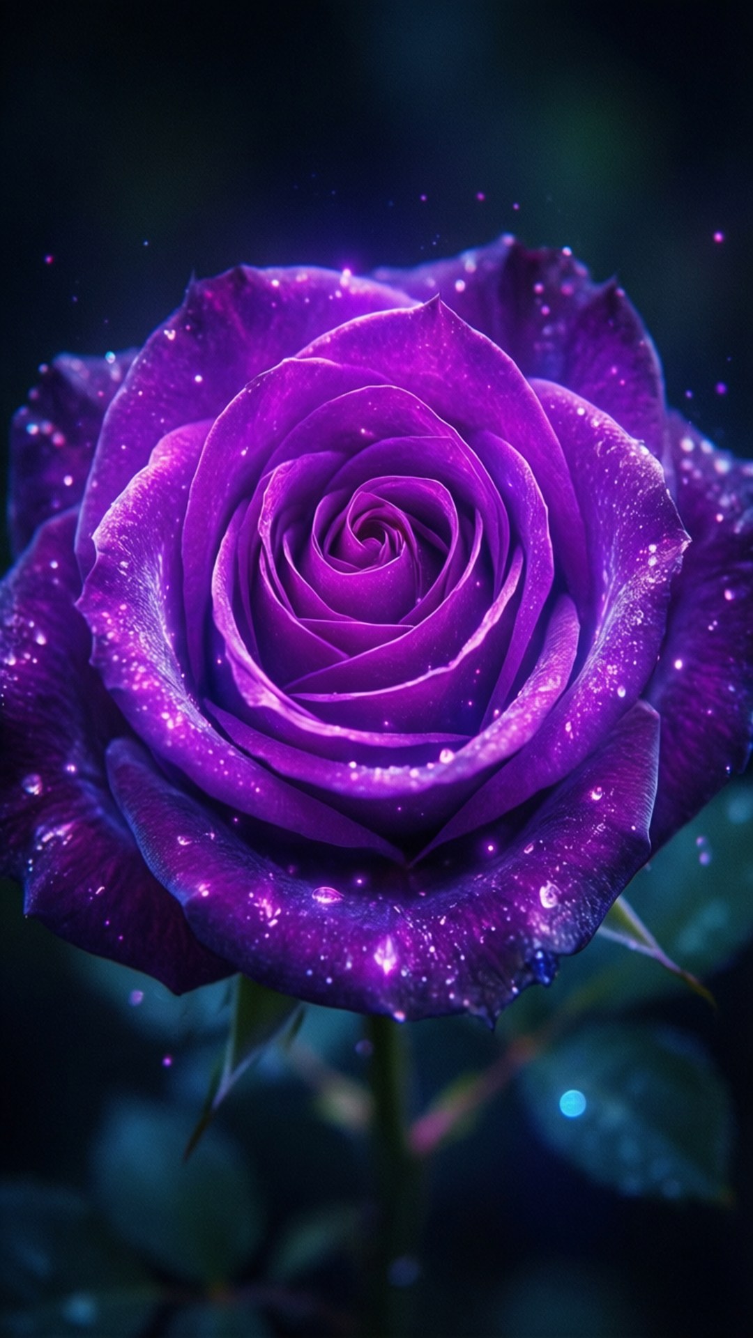 กุหลาบสีม่วงเรืองแสง วอลเปเปอร์