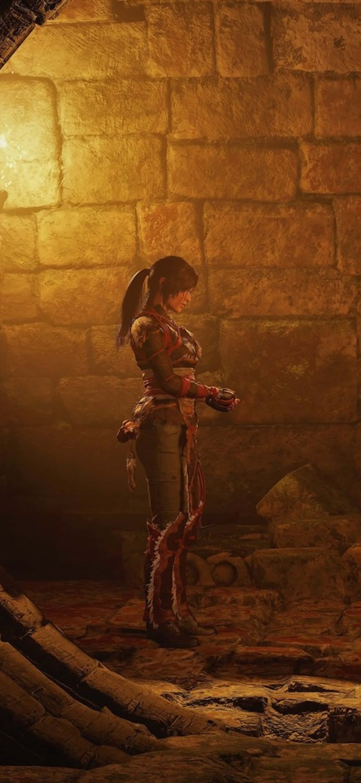 ก้าวข้ามเงามืด - Pixel 3 และ Shadow Of the Tomb Raider วอลเปเปอร์