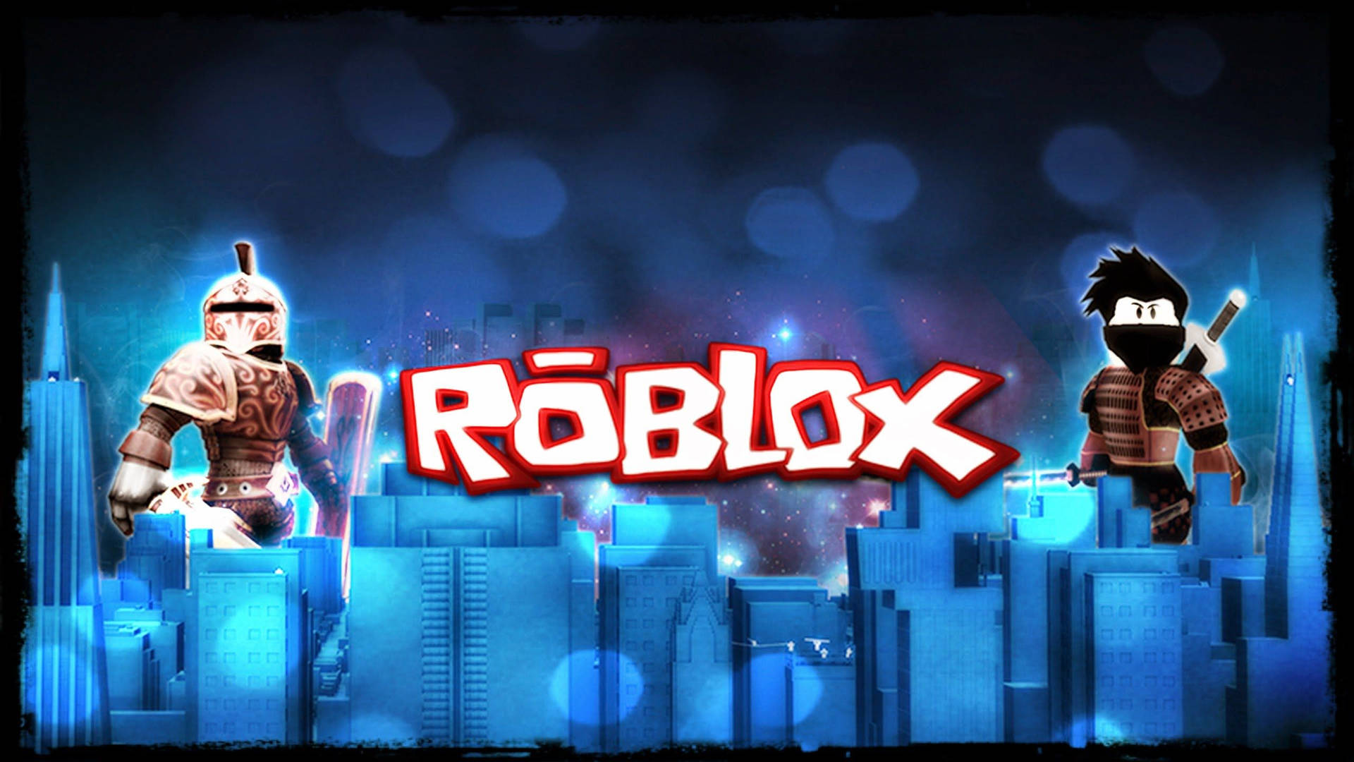 วอลเปเปอร์สไตล์อาร์ตสุดเท่ของปก Roblox แนวนีออน — Roblox วอลเปเปอร์