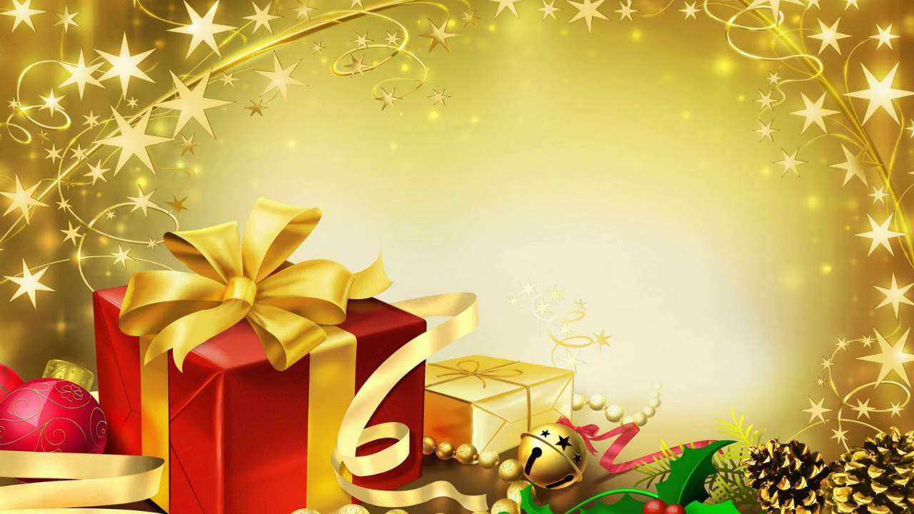 ของขวัญแห่งความสุขในวันคริสต์มาสสุดมหัศจรรย์! วอลเปเปอร์