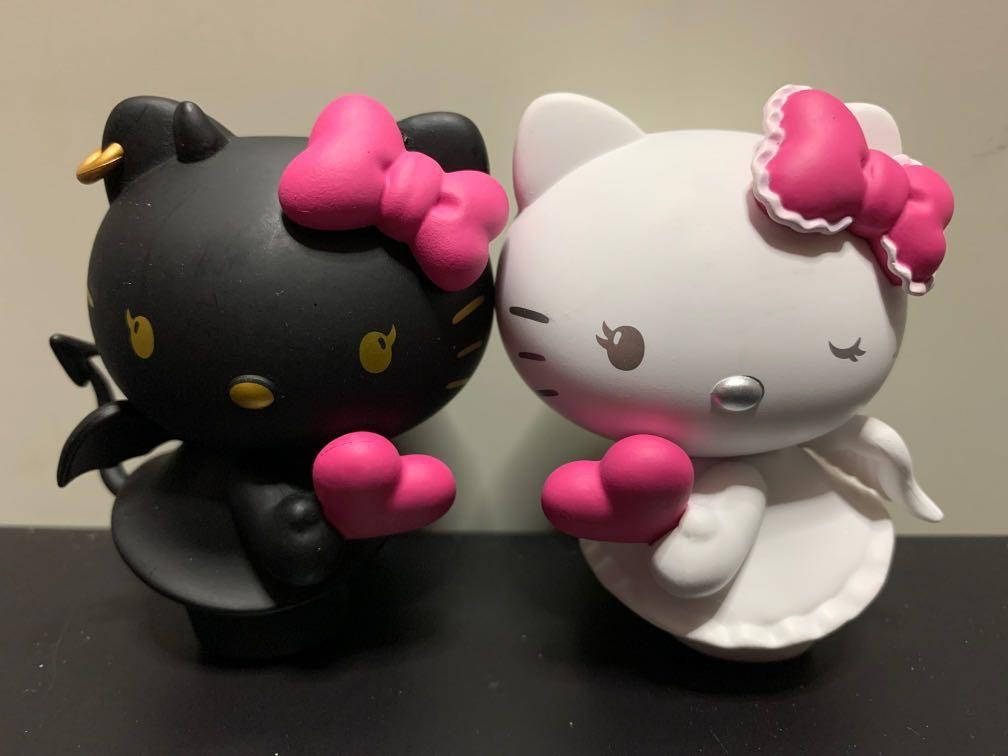 ขาวดำ Hello Kitty ฮาโลวีน วอลเปเปอร์
