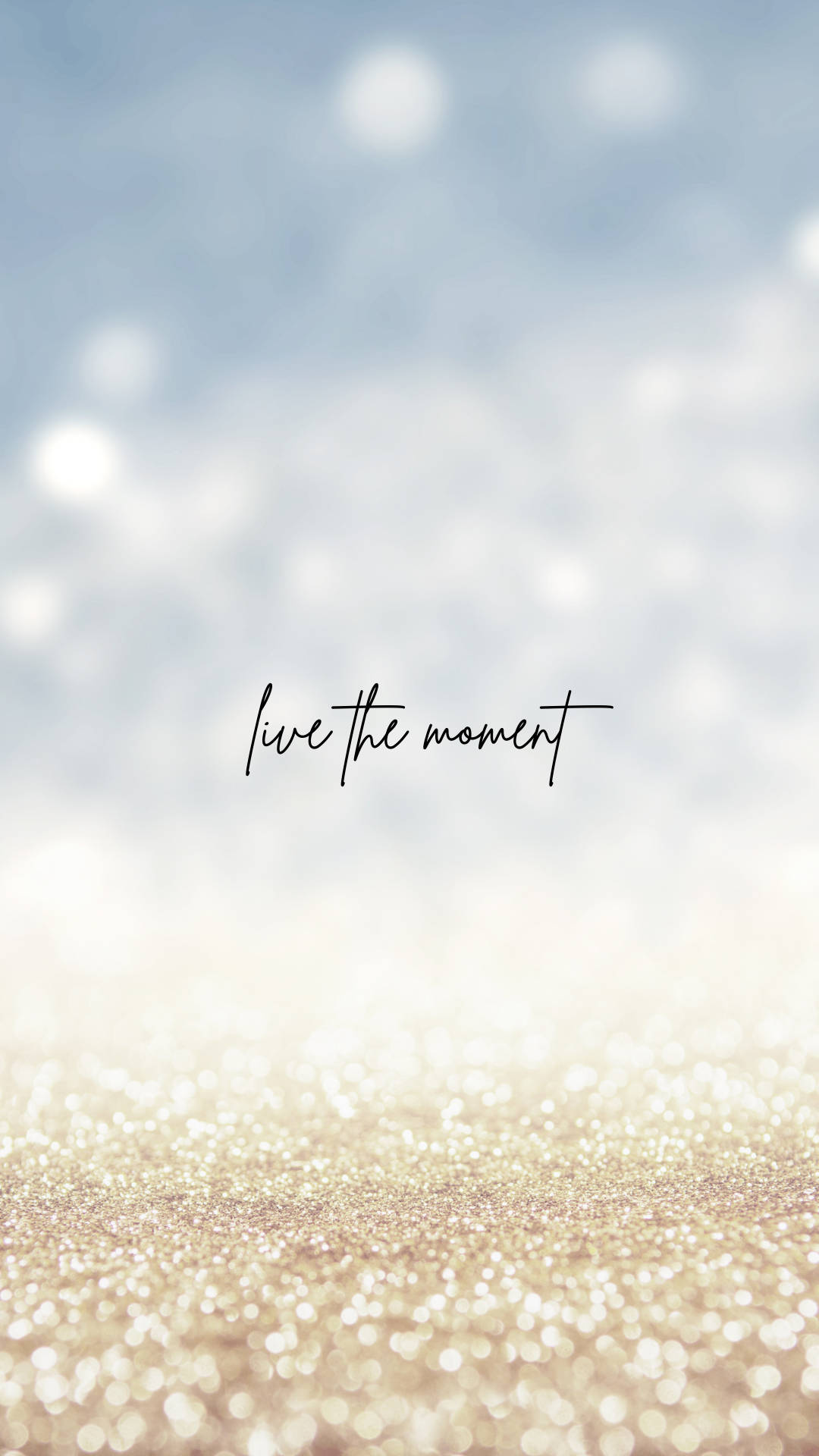 ข้อความสร้างแรงบันดาลใจ - Live the Moment วอลเปเปอร์