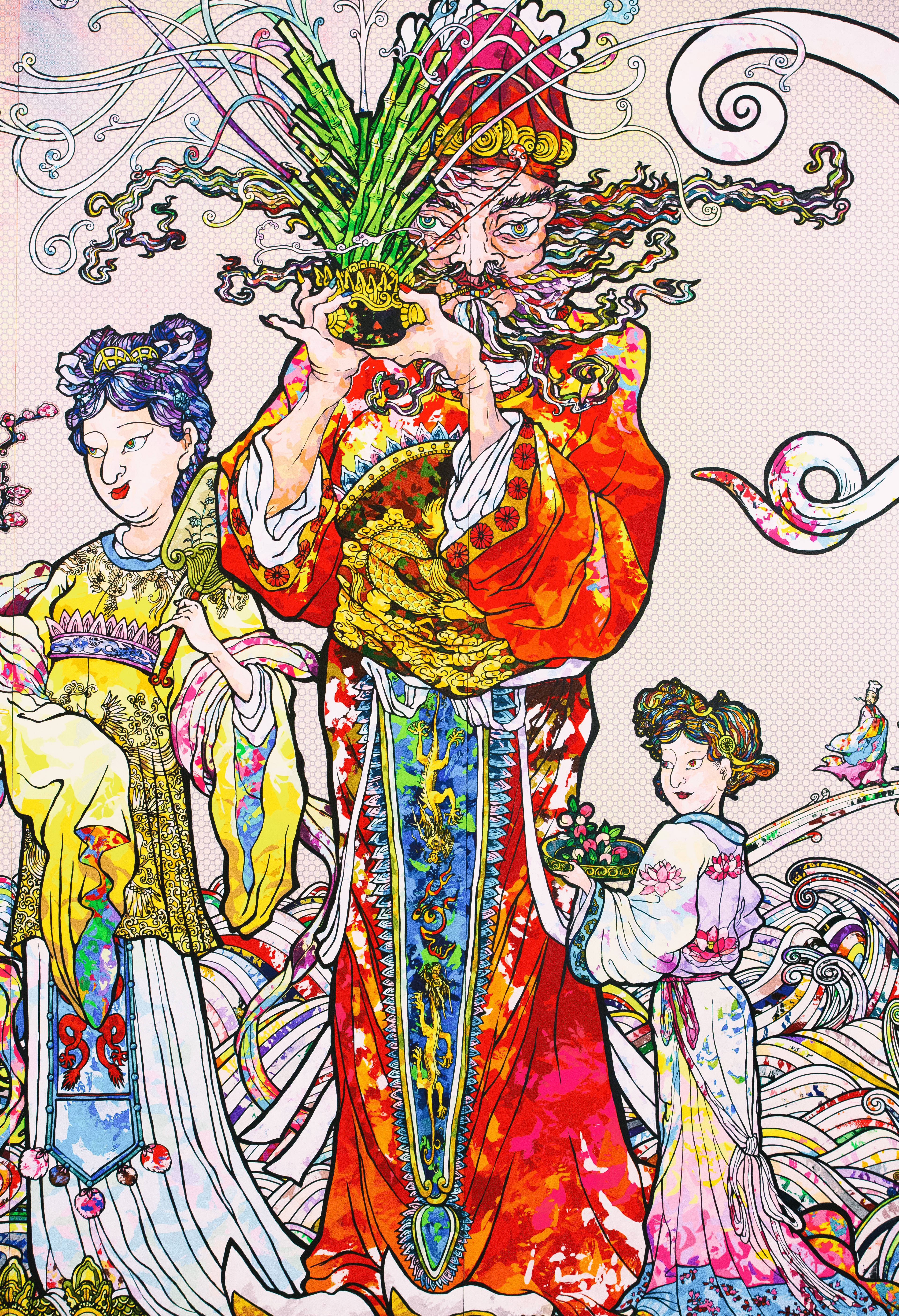 ครอบครัว Takashi Murakami 4K วอลเปเปอร์