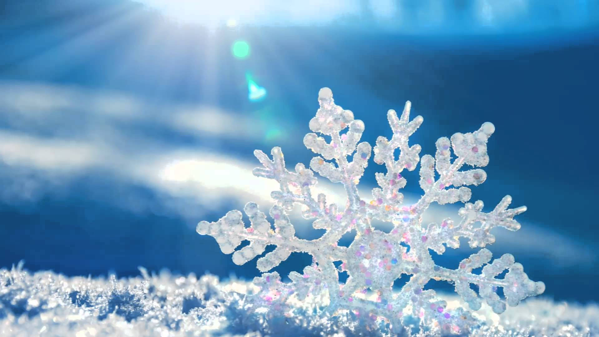 คริสตัลเกล็ดหิมะสวยงาม วอลเปเปอร์
