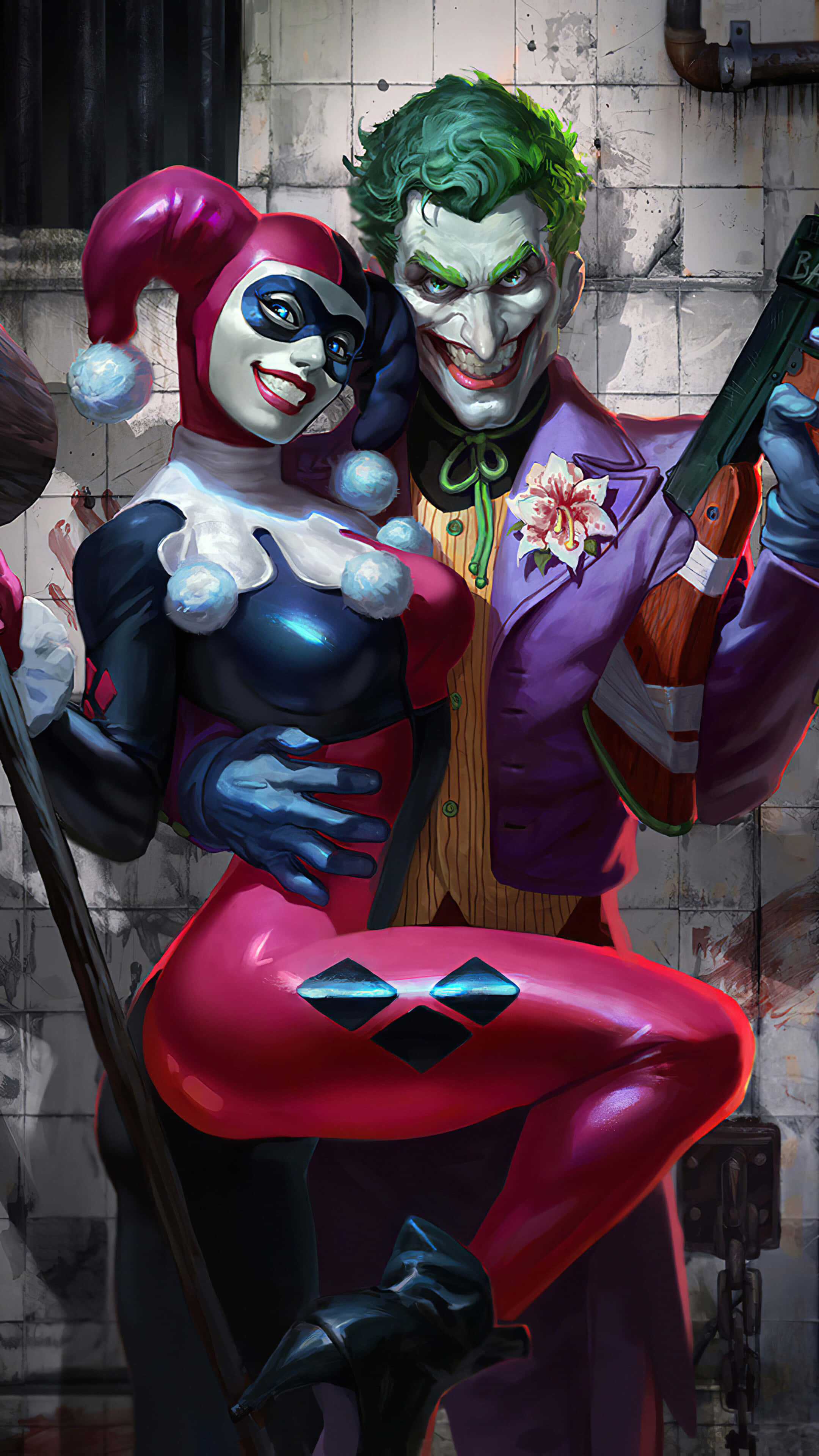 ความรักต้องห้ามระหว่างโจ๊กเกอร์และฮาร์ลีย์ ควินน์ ส่องประกายใน Suicide Squad วอลเปเปอร์