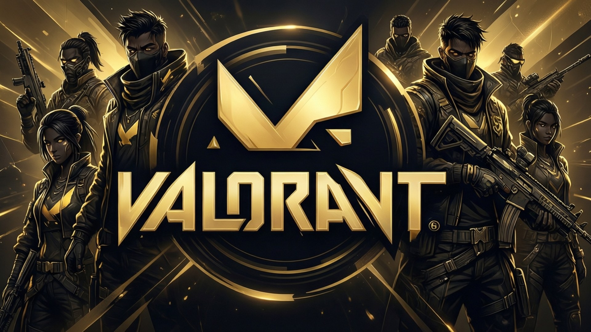 ความสง่างามของโลโก้ Valorant วอลเปเปอร์