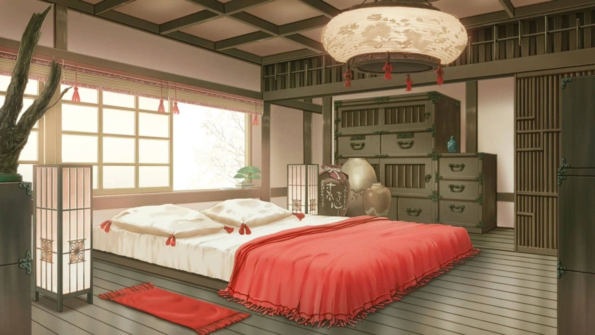 ความเงียบสงบเรียบง่าย: ห้องอนิเมะสวยงาม วอลเปเปอร์