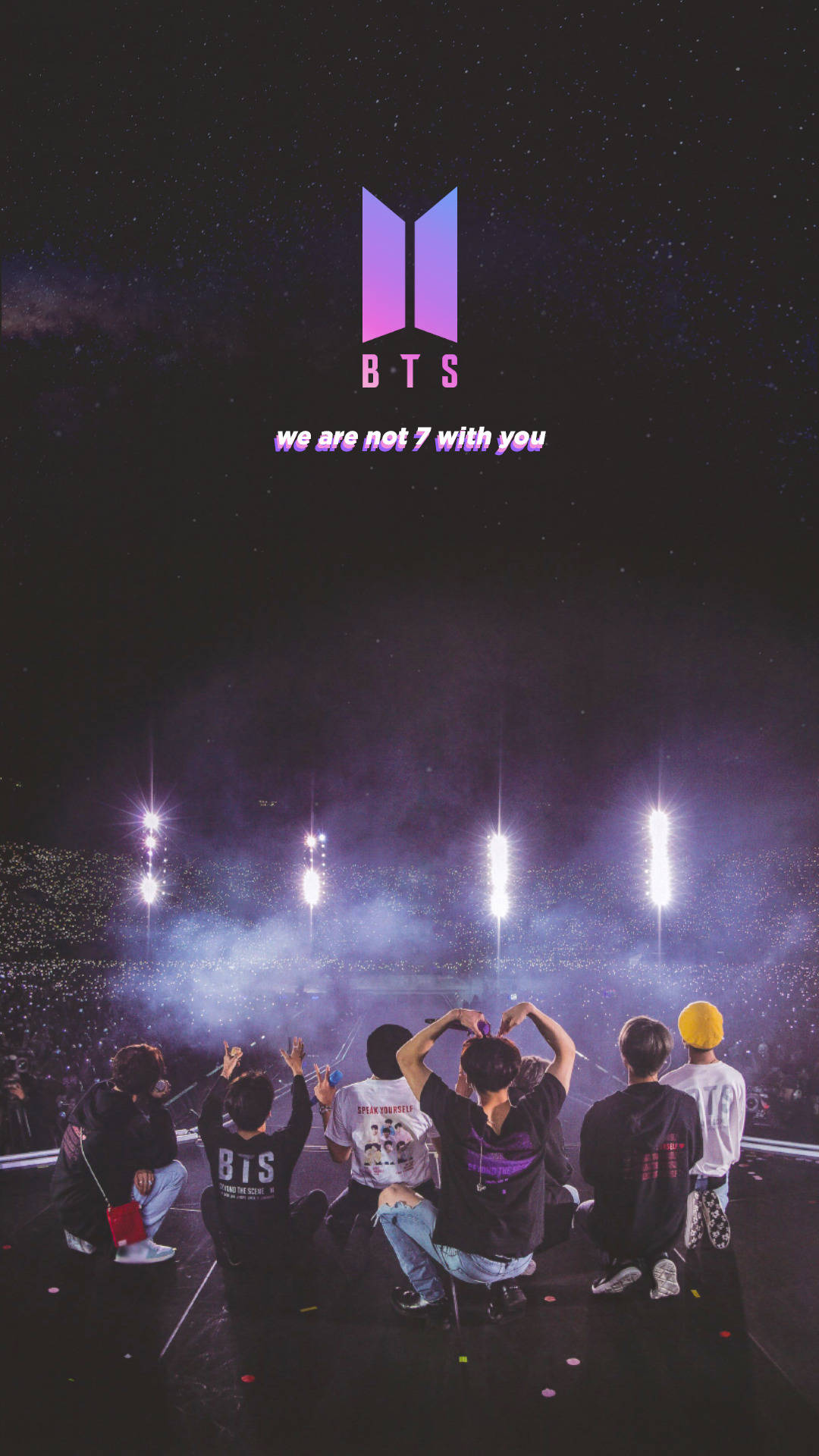 คอนเสิร์ต BTS We Are Not Seven Without You วอลเปเปอร์