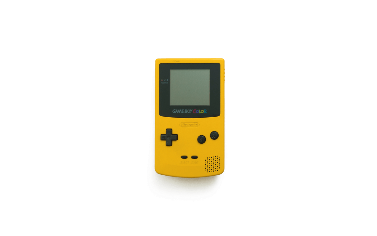 คอนโซลเกมบอยคัลเลอร์สีเหลือง วอลเปเปอร์