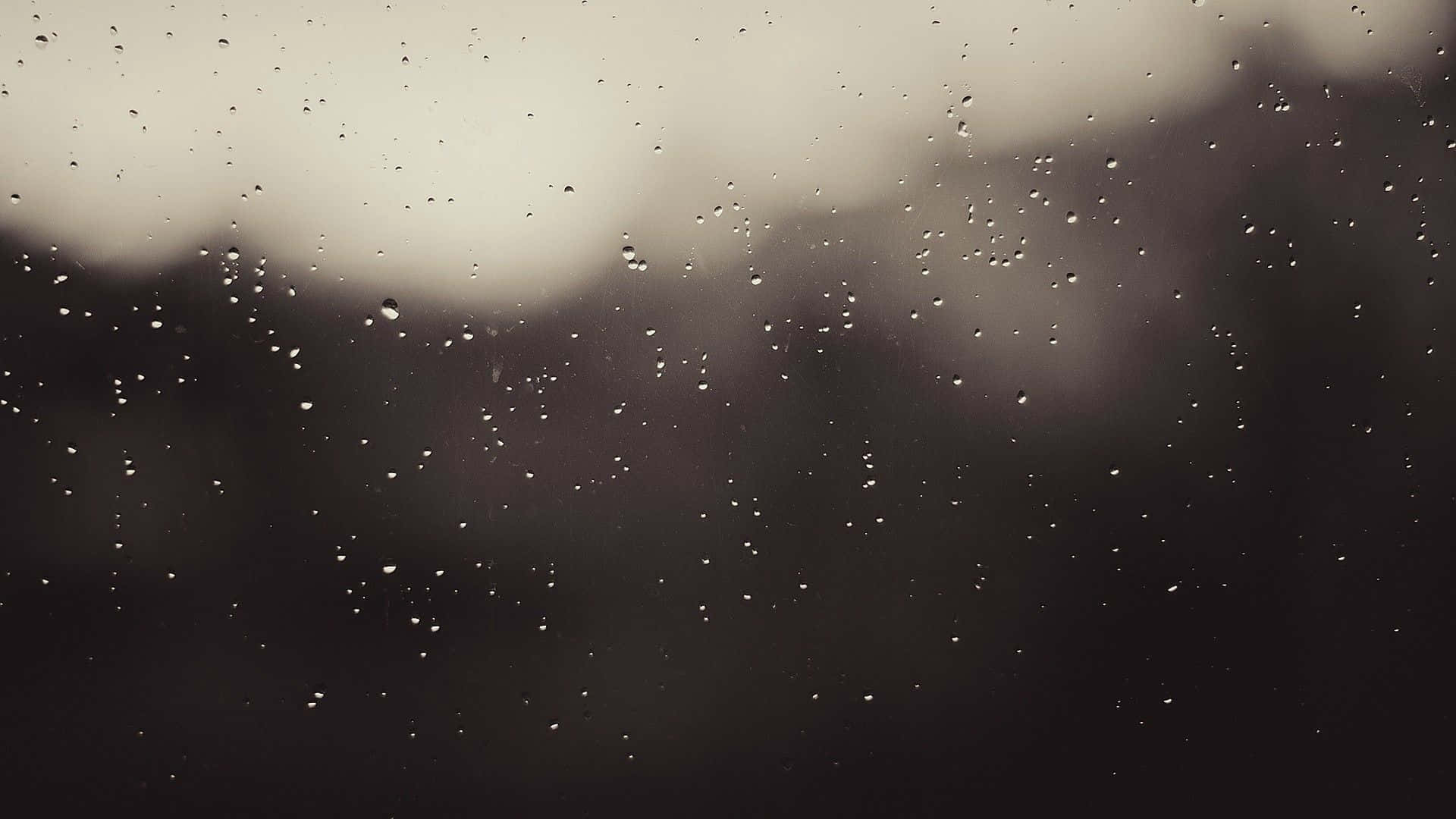 คอมพิวเตอร์สายฝนสวยนุ่มนวล วอลเปเปอร์