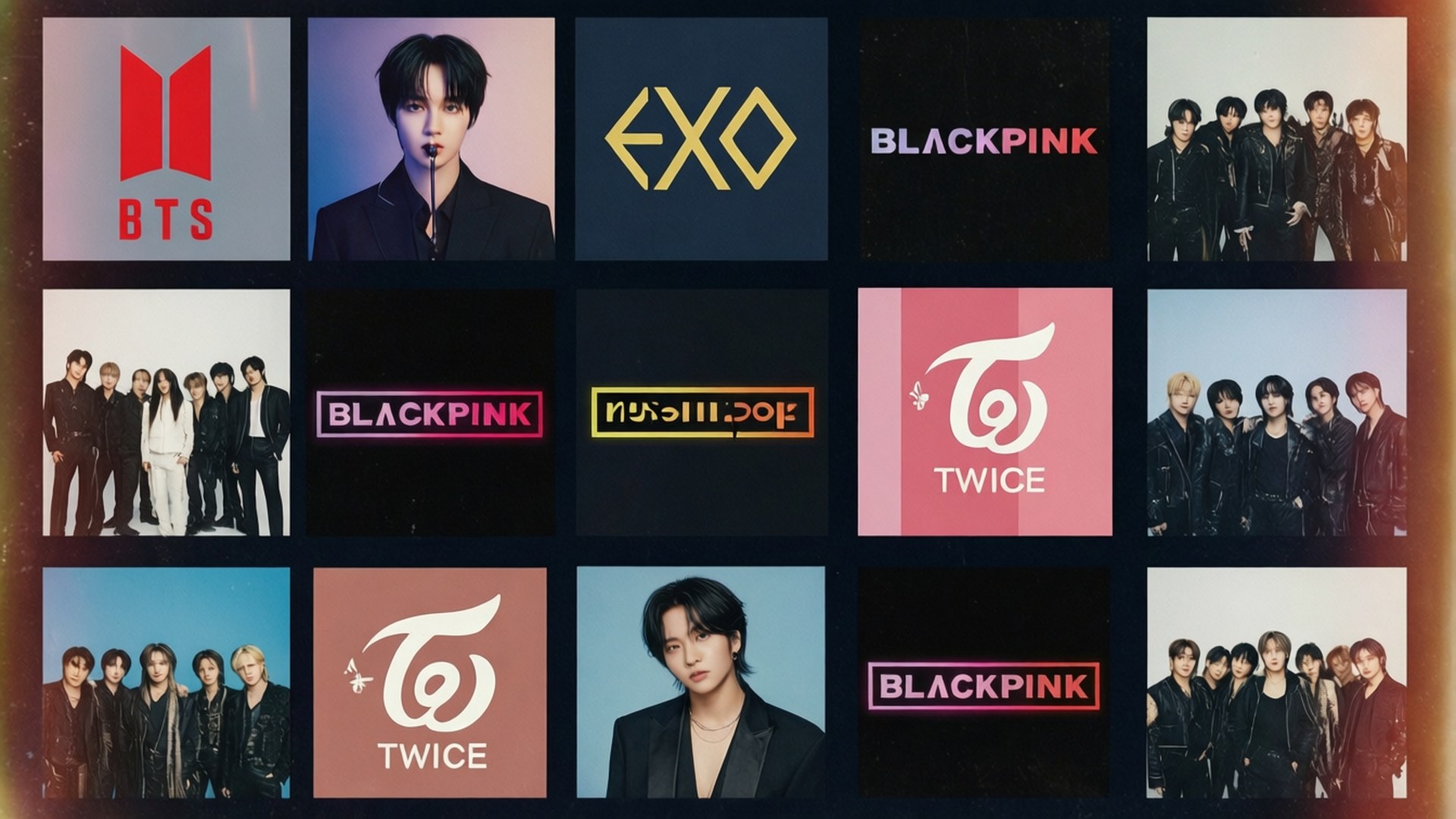 คอลลาจอัลบั้มเคป๊อป วอลเปเปอร์