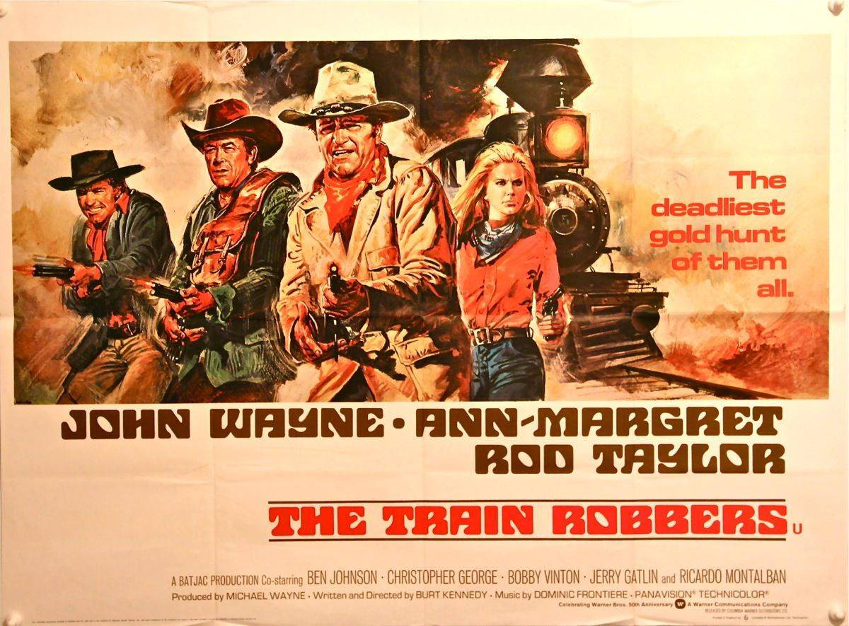 คันทรีเวสเทิร์น The Train Robbers วอลเปเปอร์