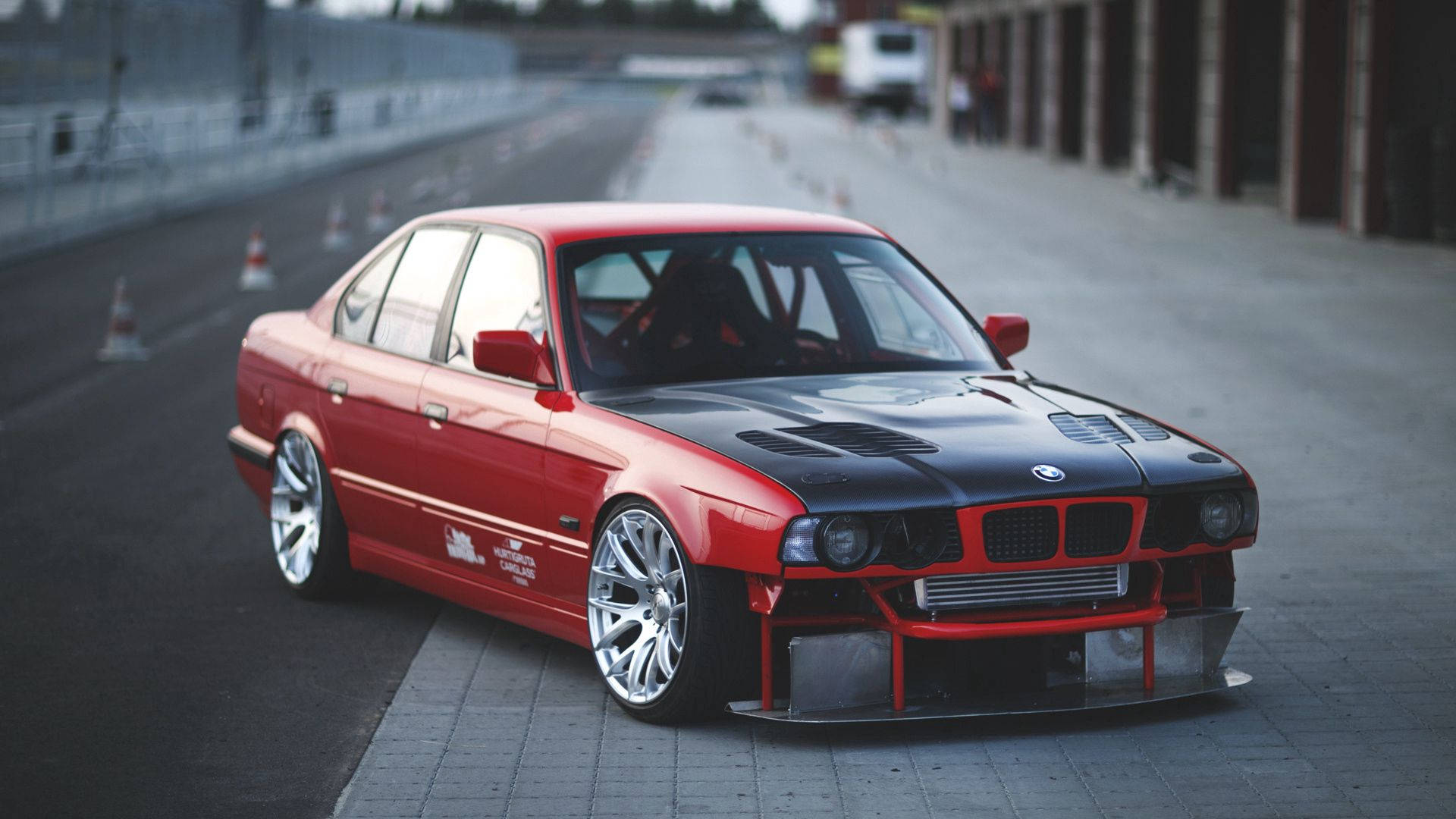 BMW E46 สีแดง ความละเอียด Full HD — รถยนต์ วอลเปเปอร์