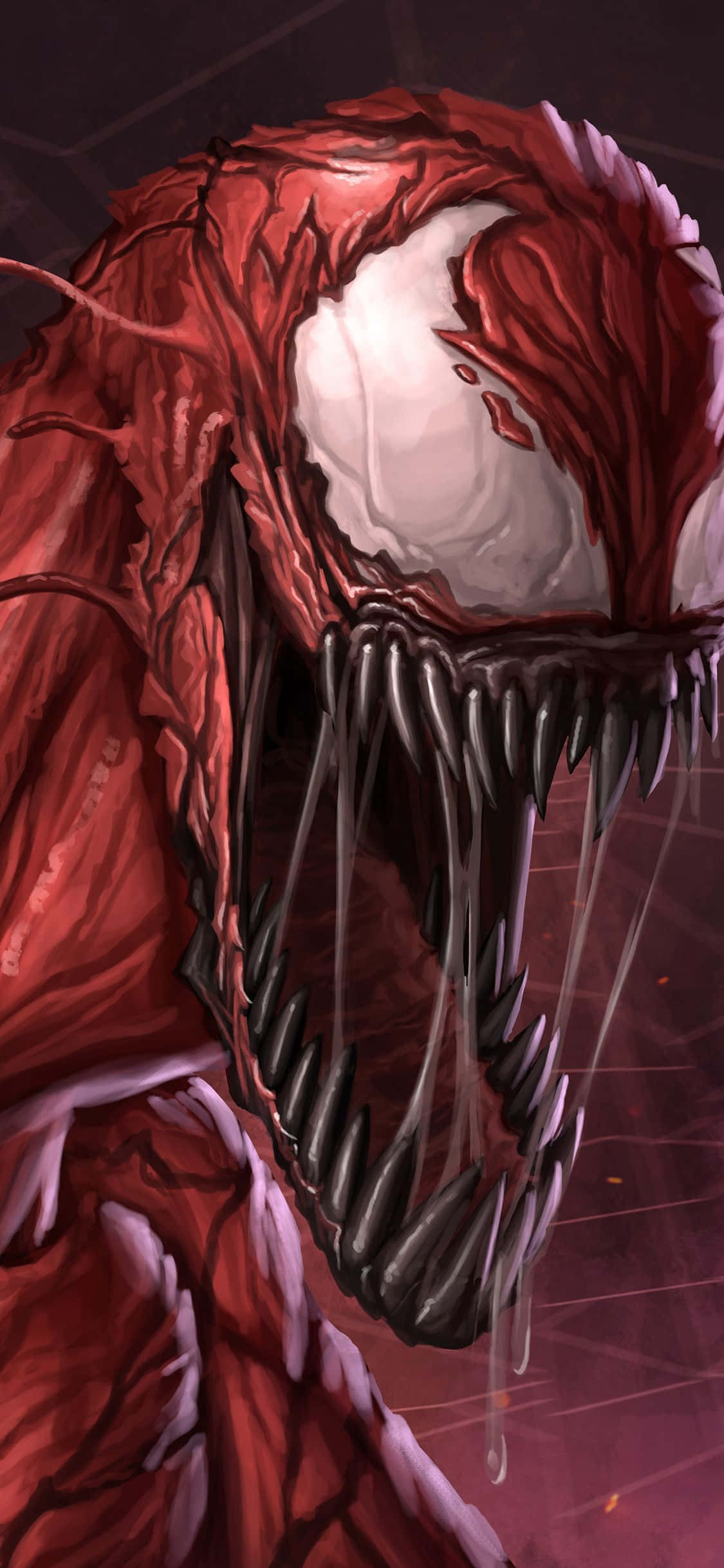 คำบรรยาย: ปลดปล่อยความพิโรธด้วยวอลเปเปอร์ Carnage สำหรับ iPhone วอลเปเปอร์