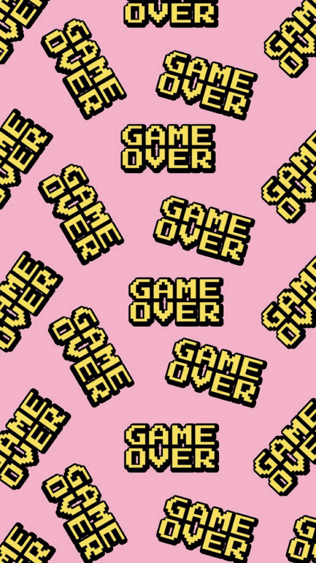 วอลเปเปอร์คำว่า Game Over สไตล์สวยงาม — สุนทรียภาพคำคม GIF วอลเปเปอร์