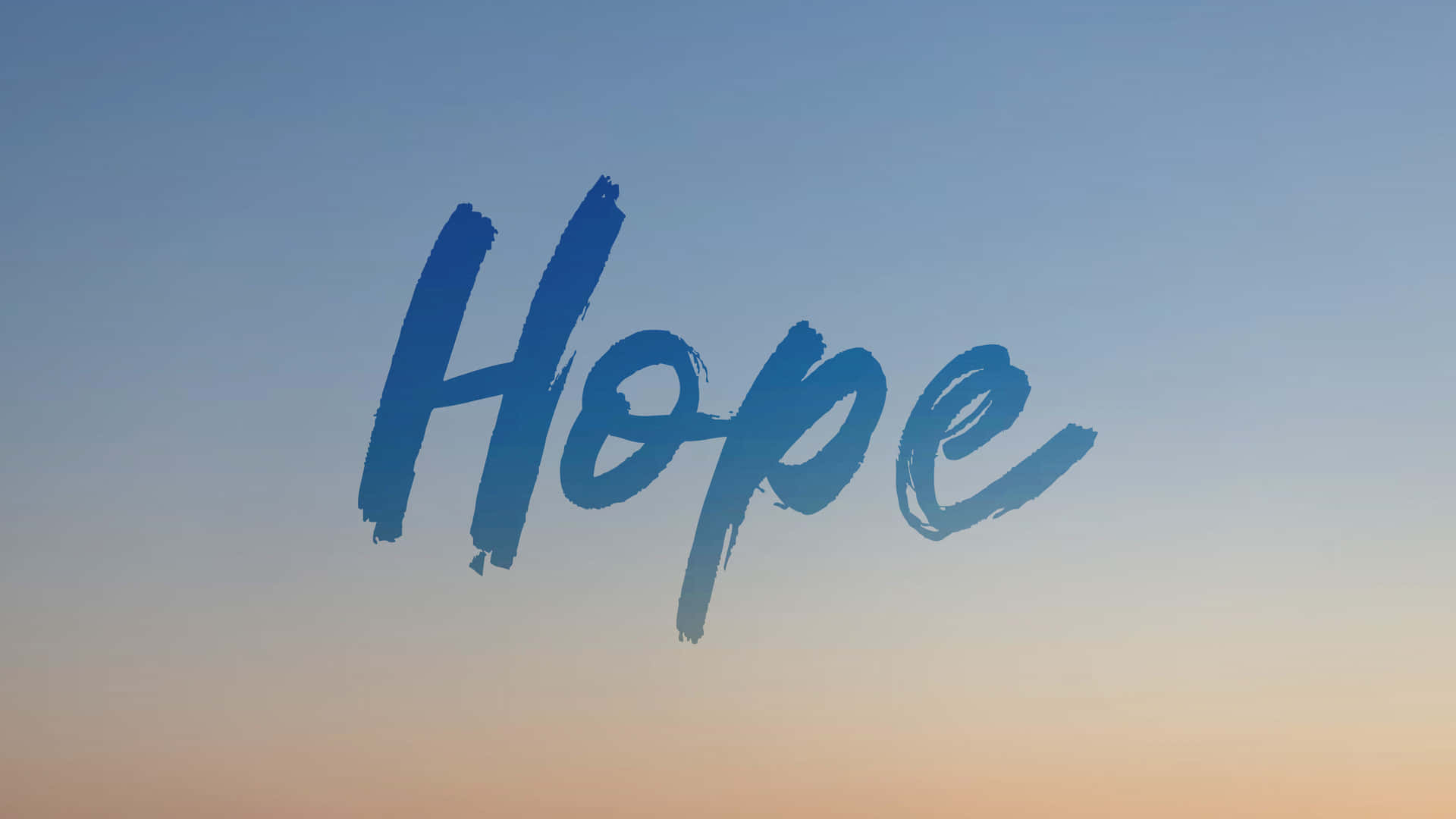 คำว่า Hope ศิลปะตัวอักษร พื้นหลังสีออมเบร — สุนทรียภาพคำคม GIF วอลเปเปอร์