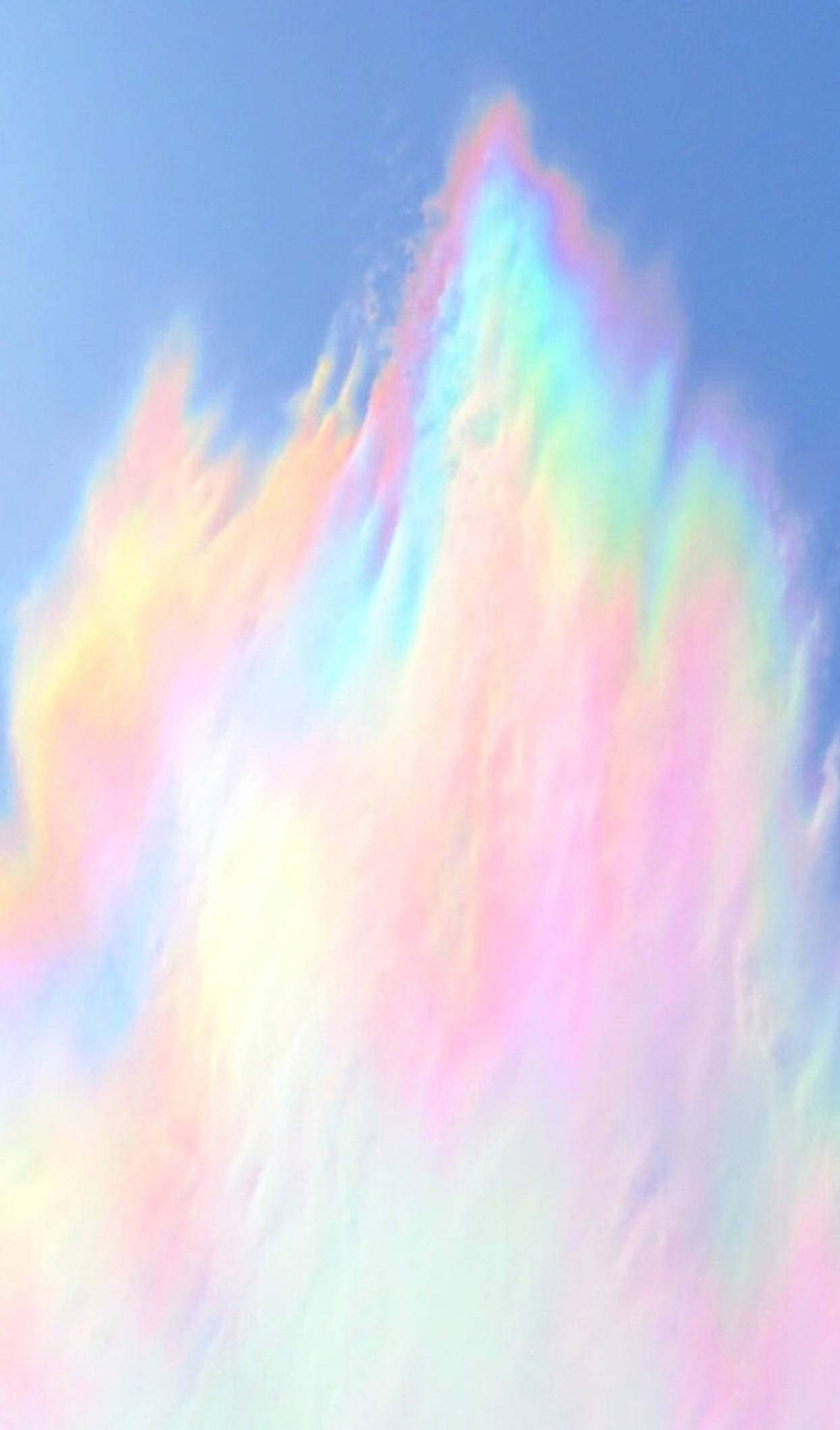 คำอธิบายภาพ: การแสดงสีรุ้งพาสเทลที่สดใส วอลเปเปอร์