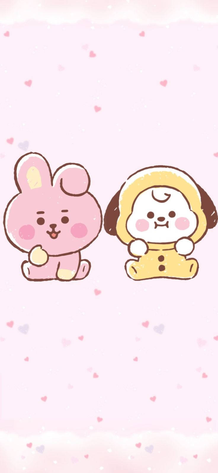 คุกกี้และชิมมี่น่ารักไอโฟน วอลเปเปอร์