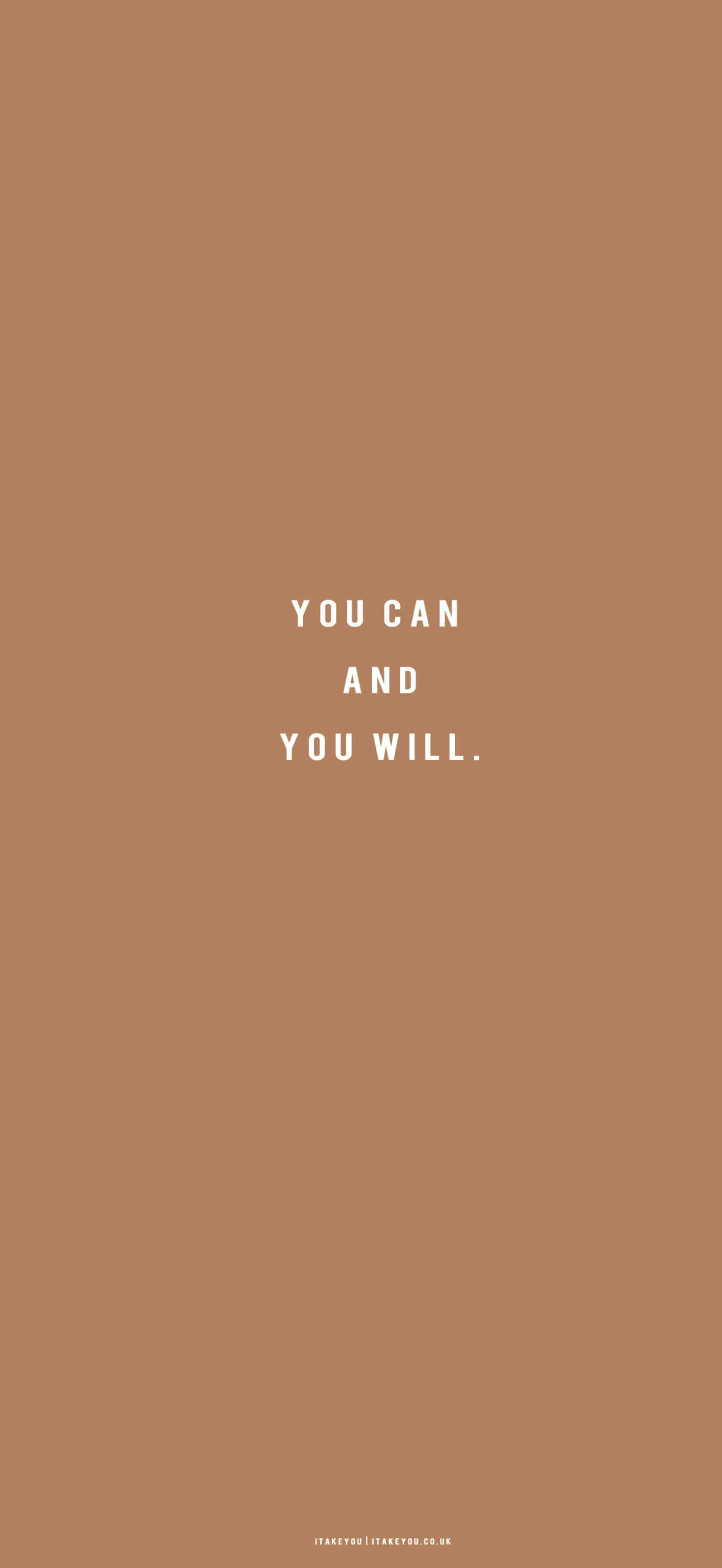 คำคม You Can You Will วอลเปเปอร์