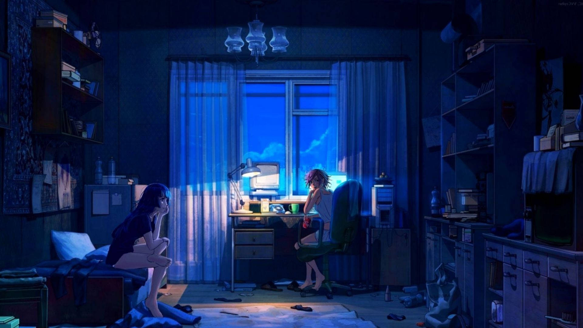 คู่รักในห้องอนิเมะ วอลเปเปอร์