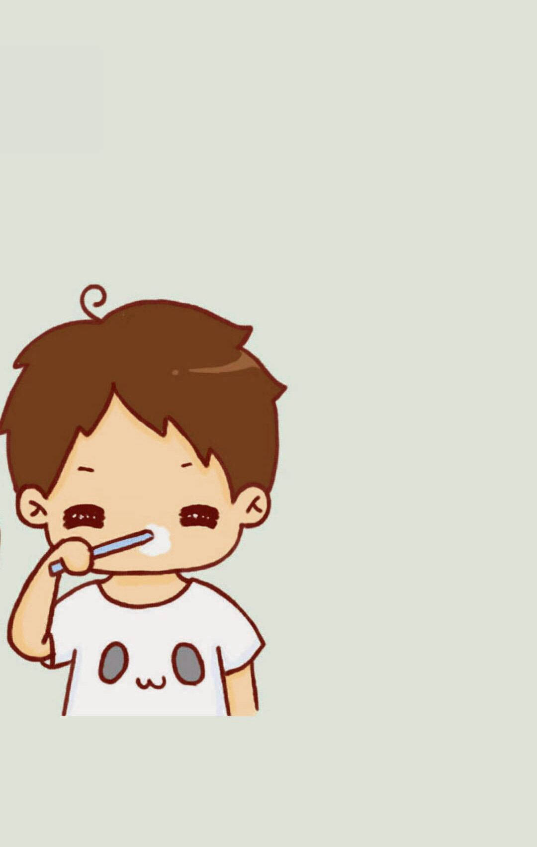 คู่หวานแมทช์หนุ่มแปรงฟัน วอลเปเปอร์